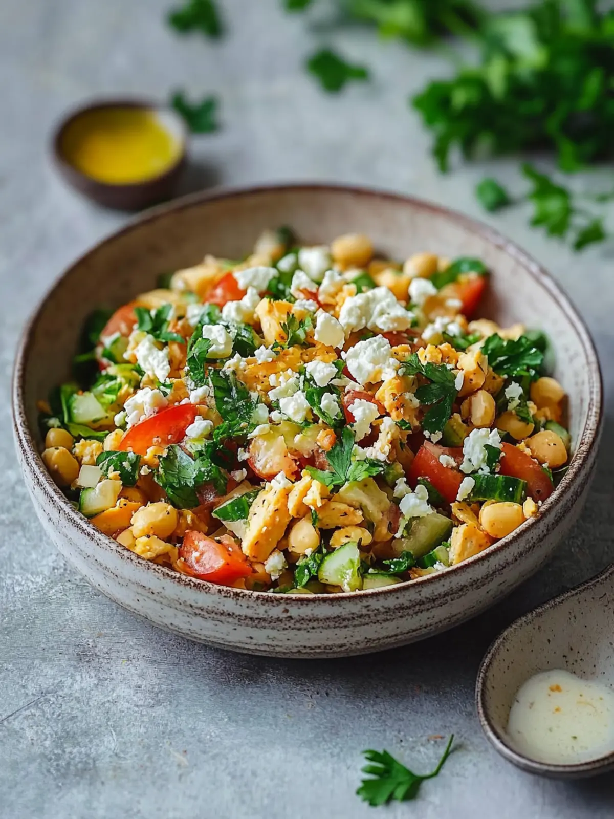 Frischer Kichererbsensalat mit Feta in nur 10 Minuten 4 Kichererbsensalat mit Feta