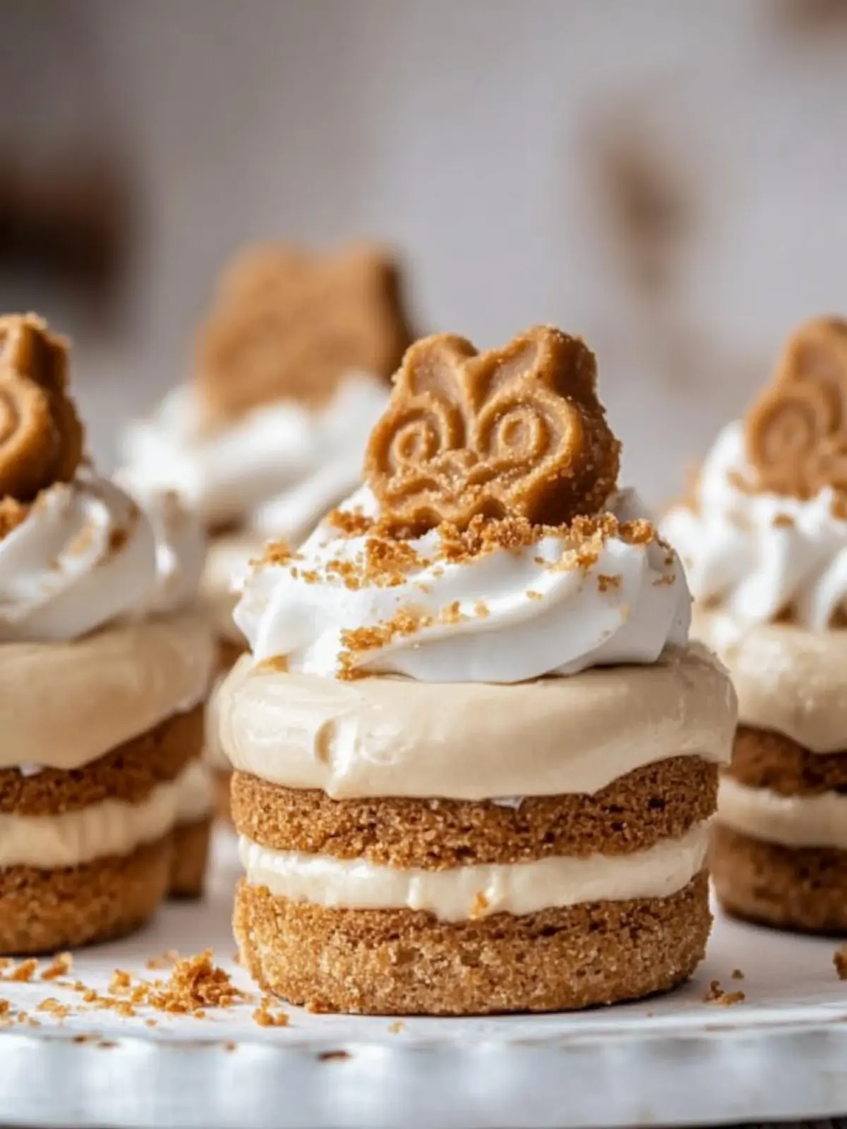 Mini Biscoff Käsekuchen zum Verlieben – No-Bake Genuss! 2 Mini Biscoff Käsekuchen