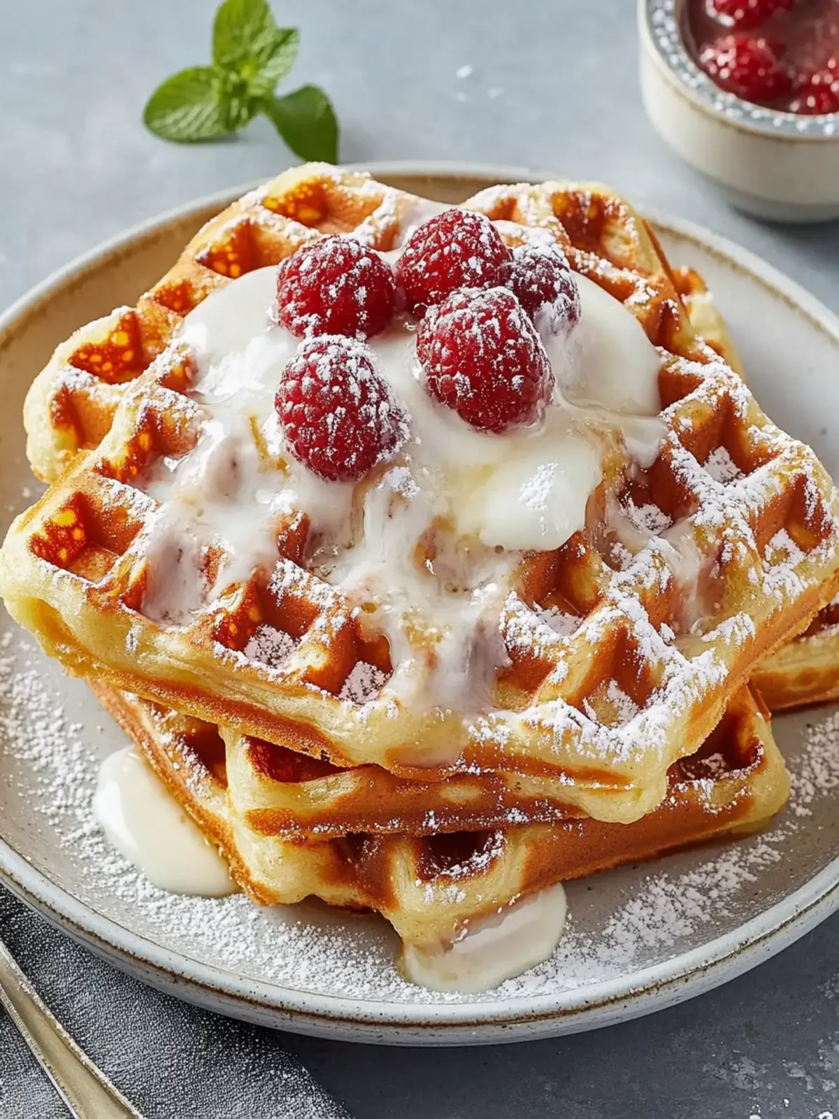 Zimtschnecken Waffeln Frischkäse – Der perfekte Brunch-Genuss 2 Zimtschnecken Waffeln Frischkäse