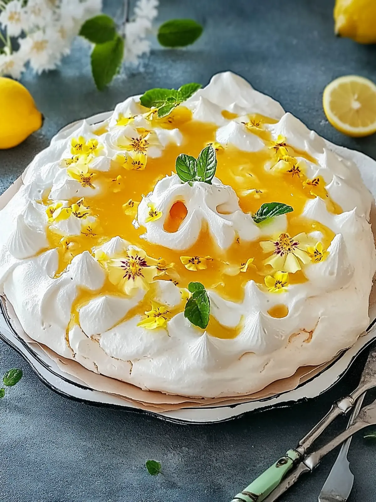 Rezept für Oster-Pavlova mit Lemon Curd-Sahne zum Verlieben 4 Rezept für Oster-Pavlova mit Lemon Curd-Sahne
