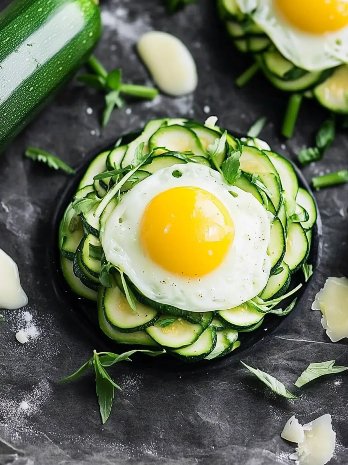 Köstliche Zucchini-Ei-Nester für dein perfektes Frühstück 2 Zucchini-Ei-Nester