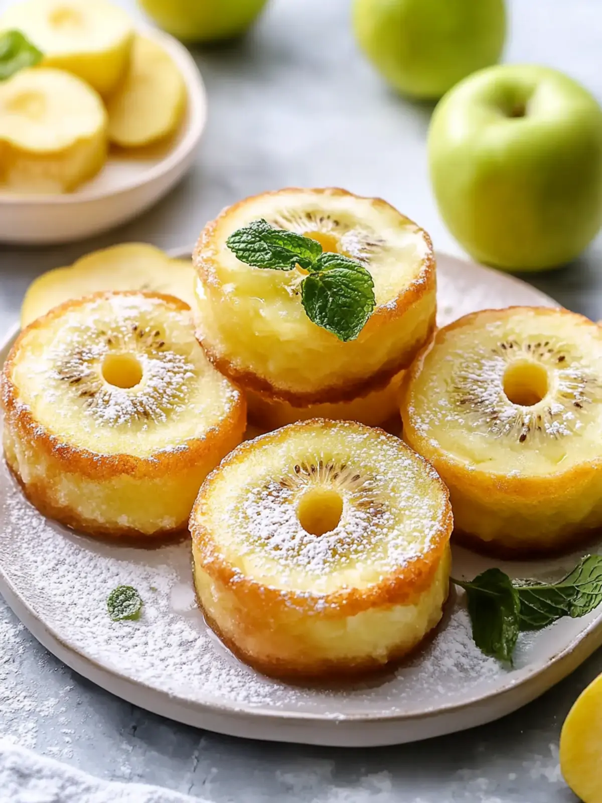 Knusprige Apfelringe in 5 Minuten – Schnell & Einfach! 2 Apfelringe in 5 Minuten