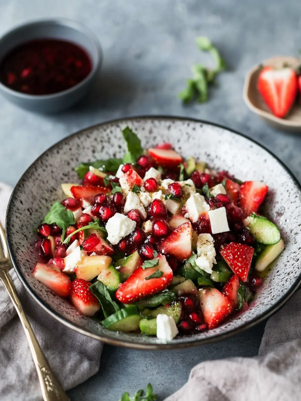 Spargelsalat mit Erdbeeren, Feta & Granatapfel – Frisch und lecker 5 Spargelsalat mit Erdbeeren, Feta & Granatapfel