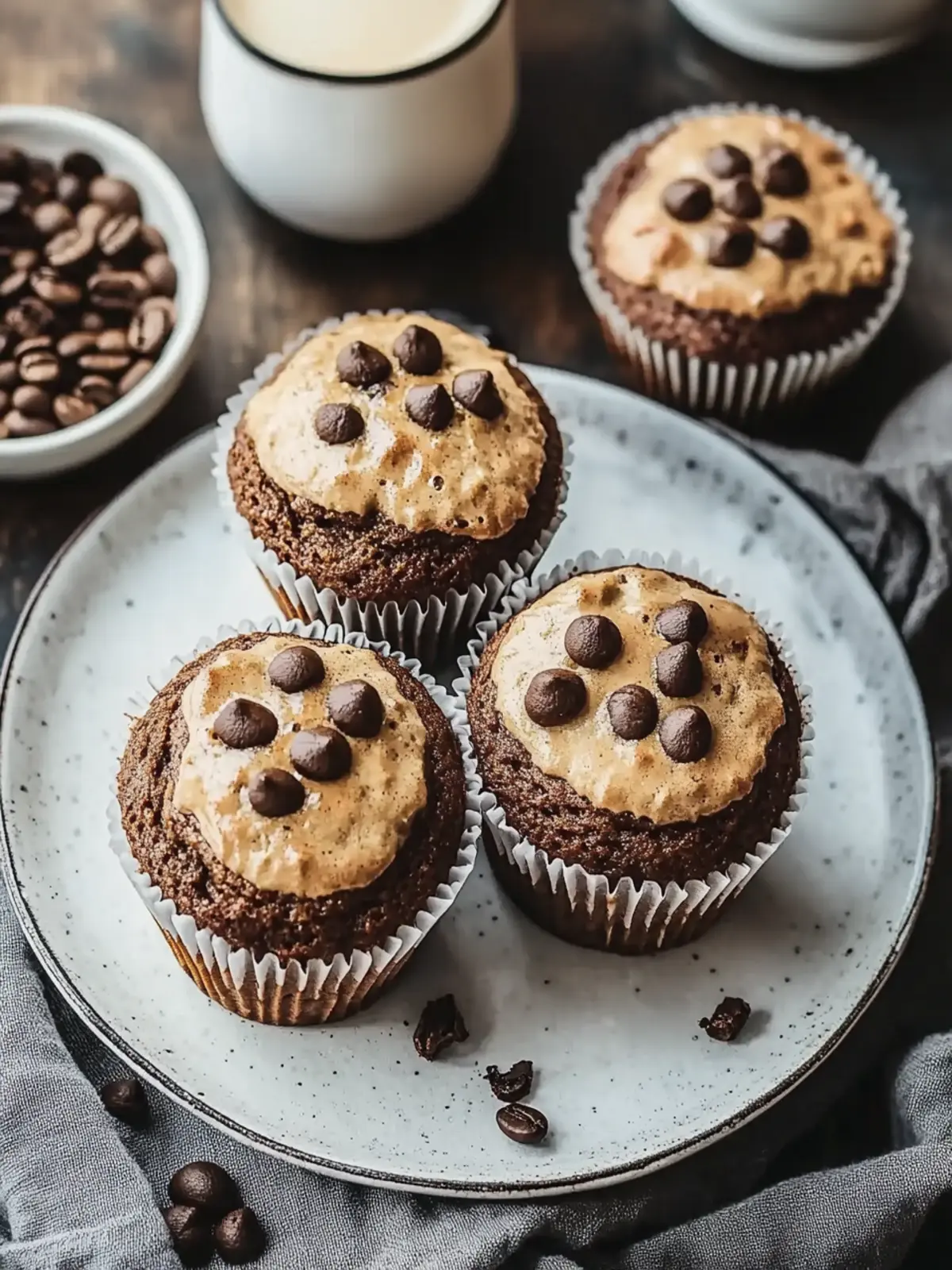 Saftige Cappuccino Muffins – Der perfekte Kaffeegenuss fürs Zuhause 4 Cappuccino Muffins