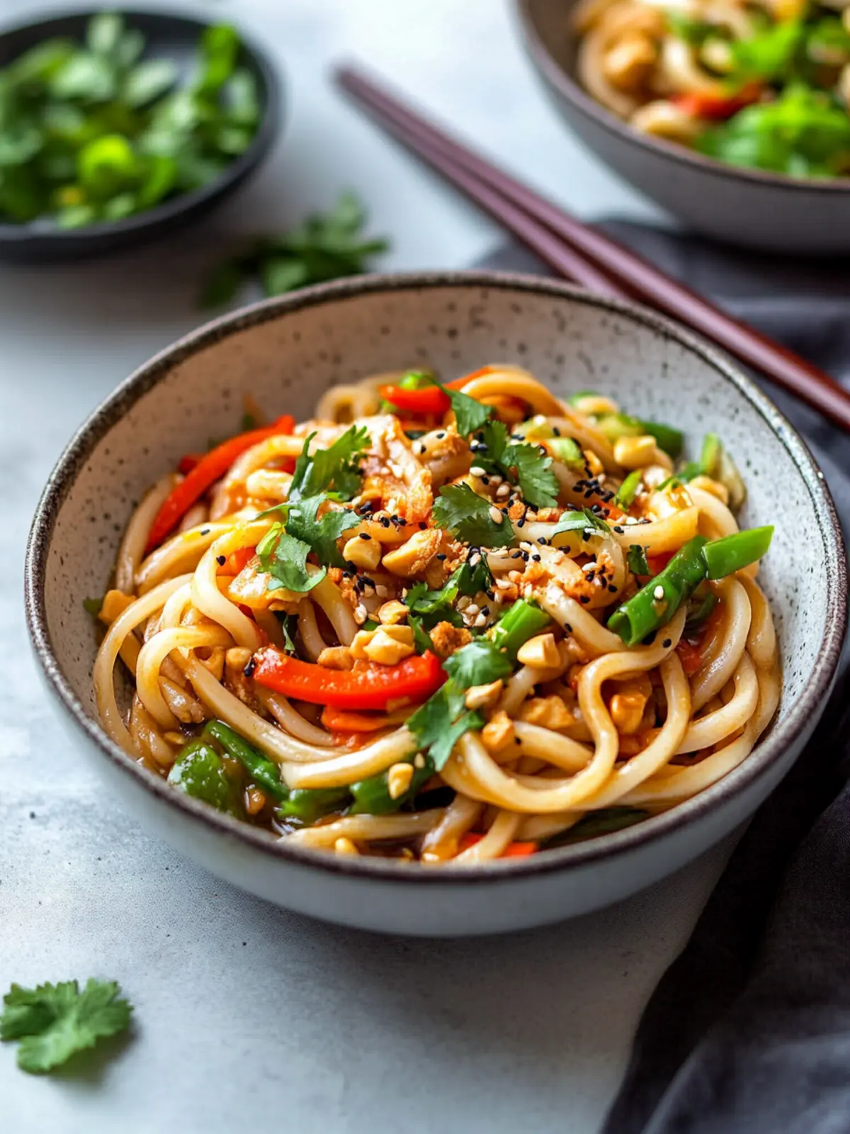 Wunderbare Udon-Nudeln mit Hoisin-Sauce und Gemüse in 20 Min. 5 Udon-Nudeln mit Hoisin-Sauce und Gemüse