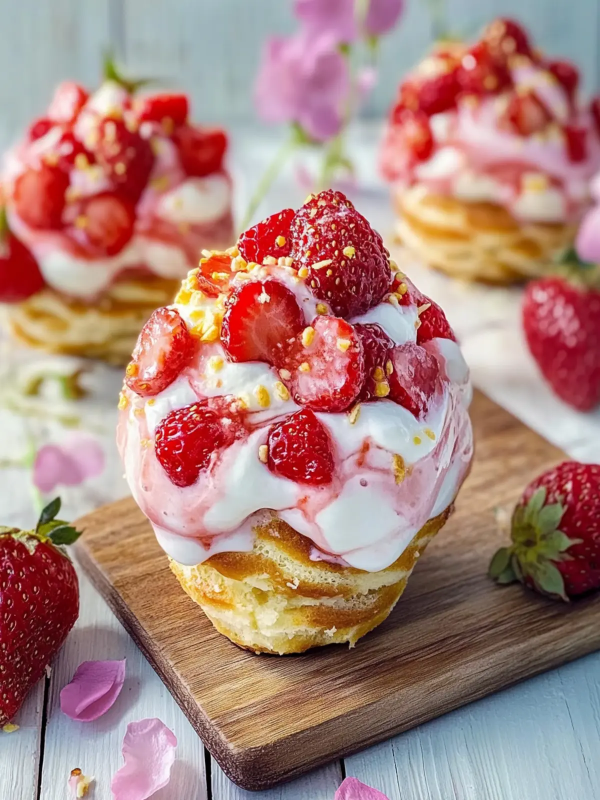 Erdbeer Plunder mit Puddingcreme – Himmlischer Naschgenuss 3 Erdbeer Plunder mit Puddingcreme