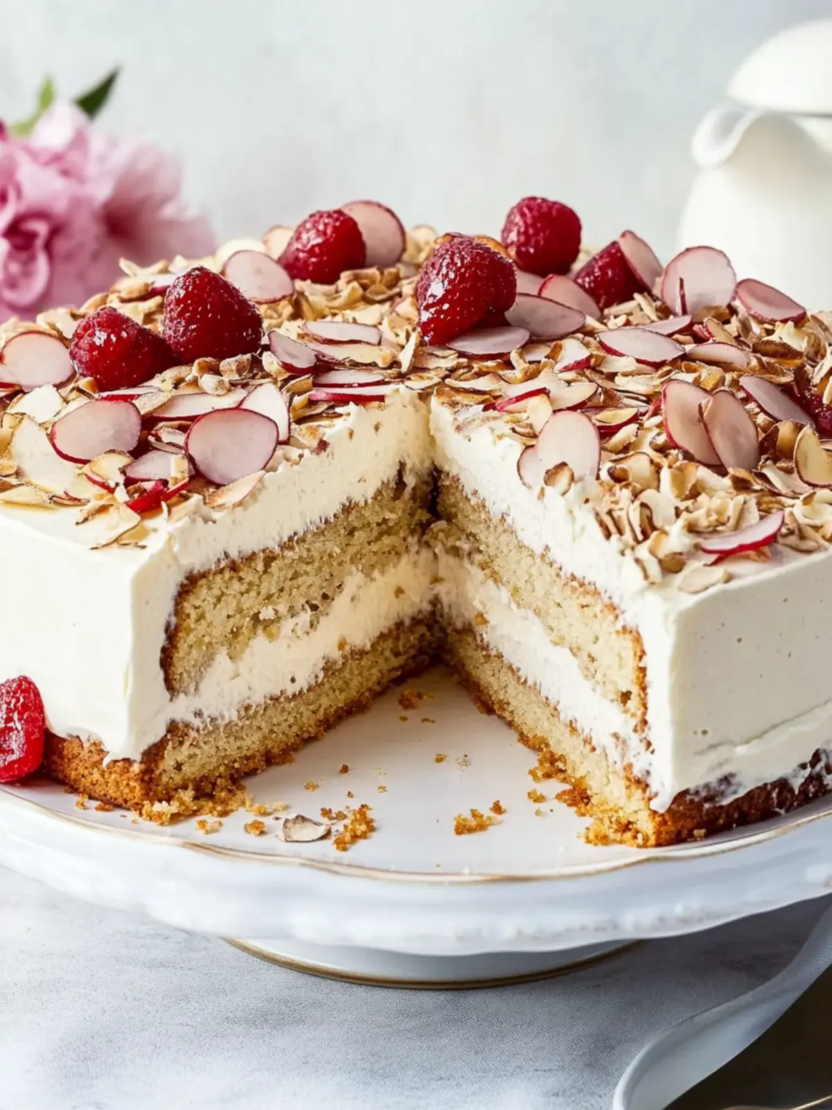 Vegane schwedische Mandeltorte – Saftig und himmlisch lecker 2 Vegane schwedische Mandeltorte