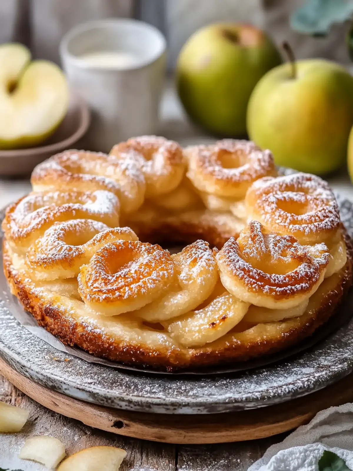 Knusprige Apfelringe in 5 Minuten – Schnell & Einfach! 4 Apfelringe in 5 Minuten