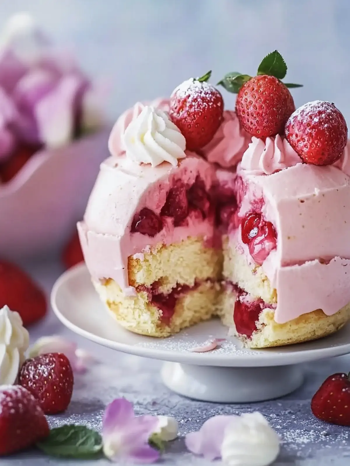 Erdbeer-Sahnetorte Osterei Bomben: Frühlingsfreude zum Genießen 4 Erdbeer-Sahnetorte Osterei Bomben