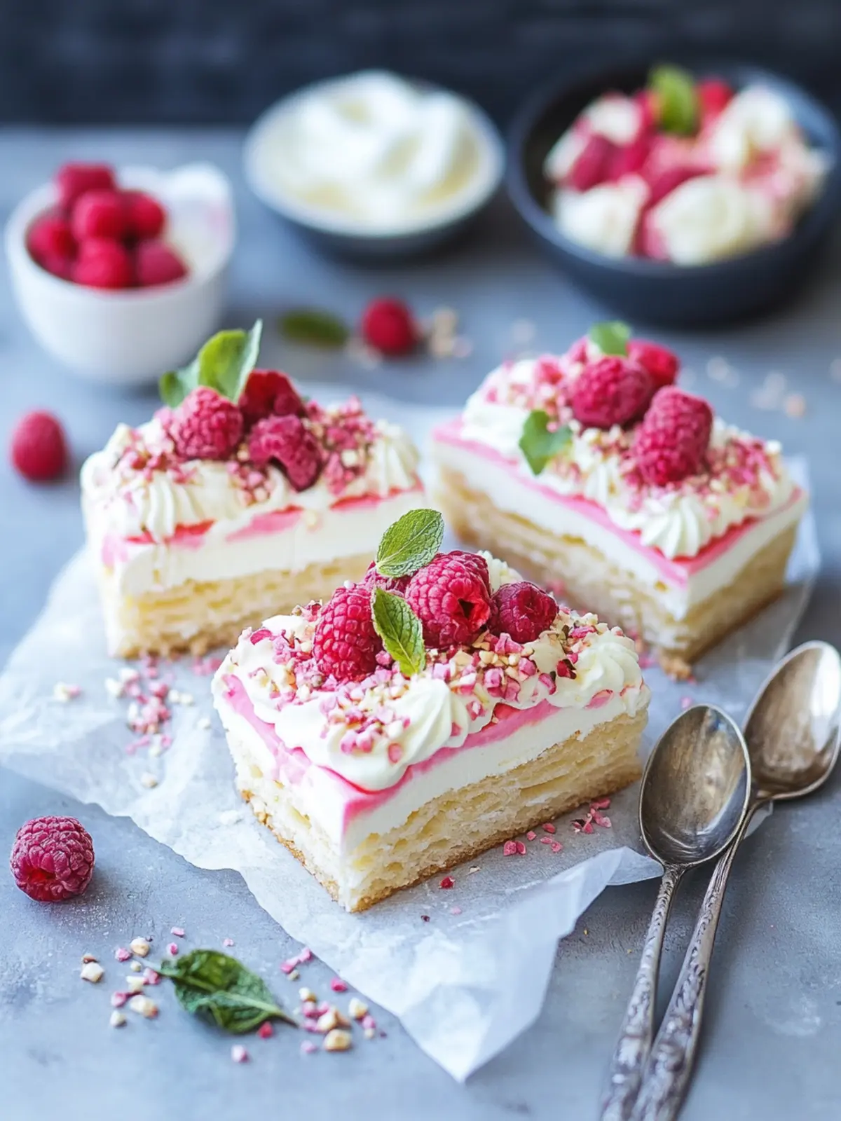 Erfrischende Rhabarber Quark Joghurt Schnitten für den Frühling 2 Rhabarber Quark Joghurt Schnitten