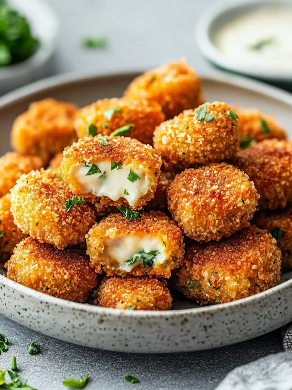Köstliche Brokkoli-Nuggets mit Käse und Haferflocken für jedes Kind 2 Brokkoli-Nuggets mit Käse und Haferflocken