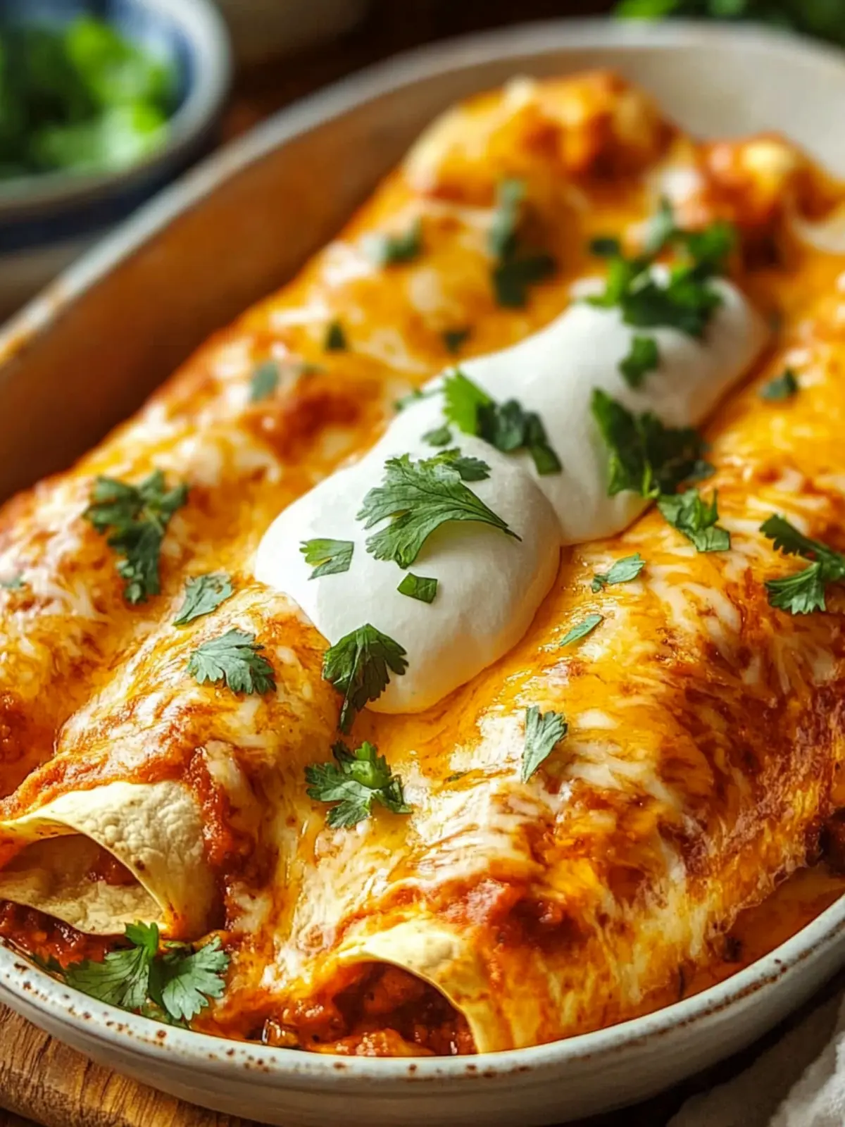 Leichte cremige Chili Enchiladas für schnelle Genussmomente 2 Leichte cremige Chili Enchiladas