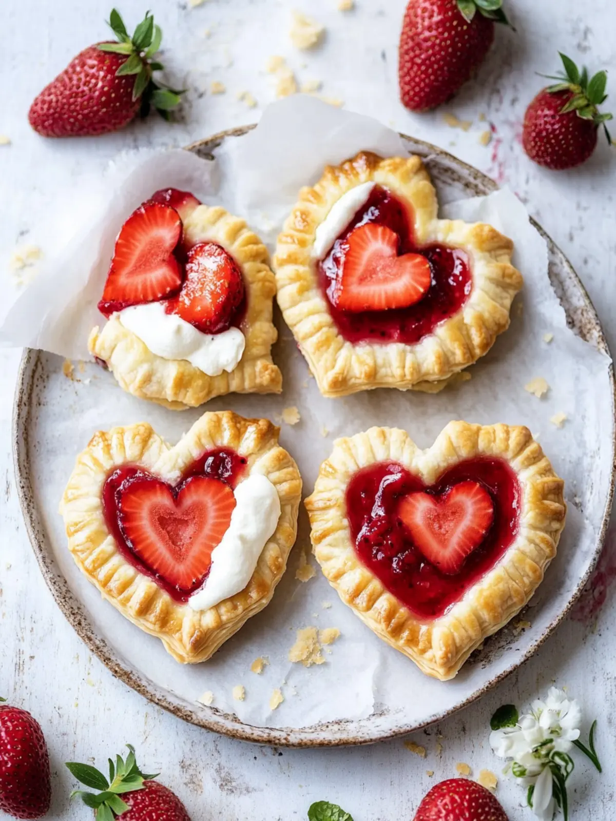 Einfache Erdbeer Cheesecake Hand Pasteten für den perfekten Muttertag 5 Einfache Erdbeer Cheesecake Hand Pasteten zum Muttertag