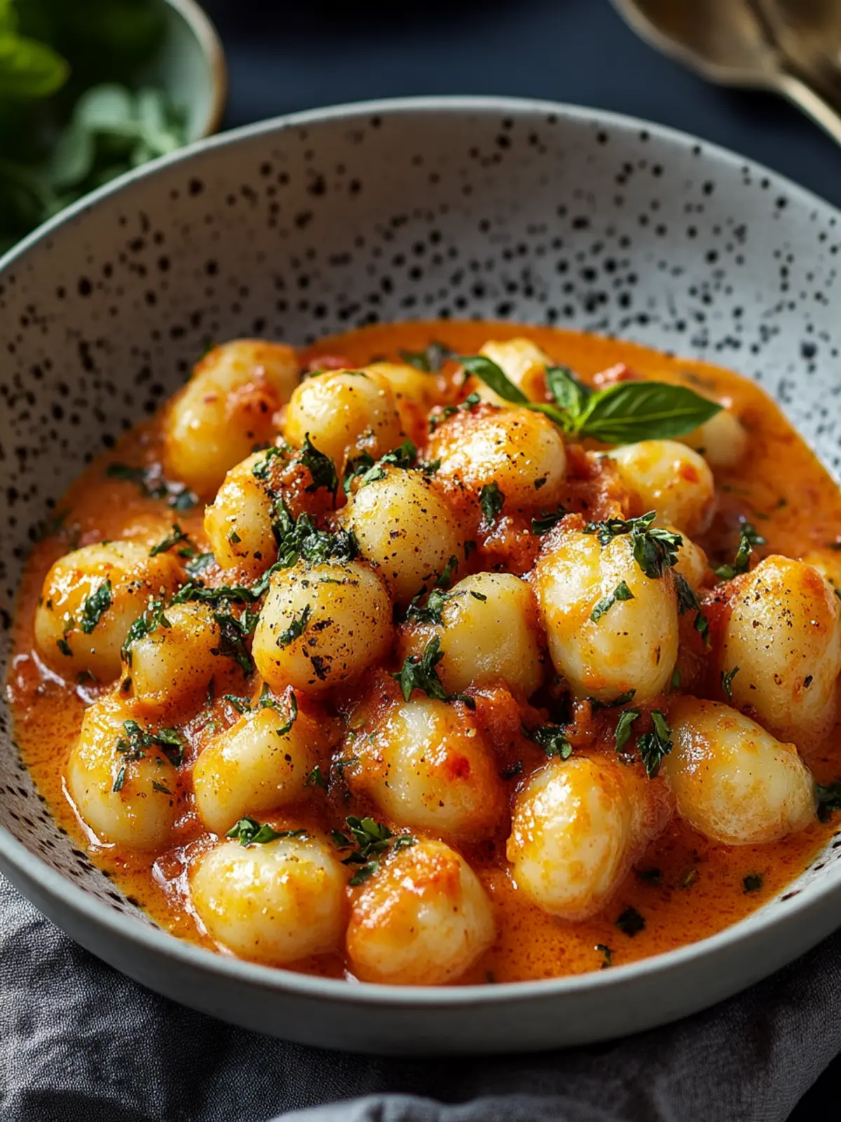 Einfache vegane Gnocchi-Tomatensoße für eine genussvolle Abendküche 3 Einfache vegane Gnocchi-Tomatensoße Rezept