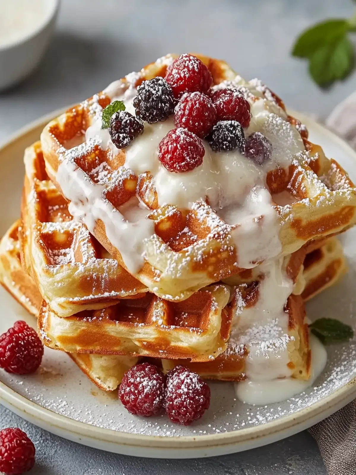 Zimtschnecken Waffeln Frischkäse – Der perfekte Brunch-Genuss 3 Zimtschnecken Waffeln Frischkäse