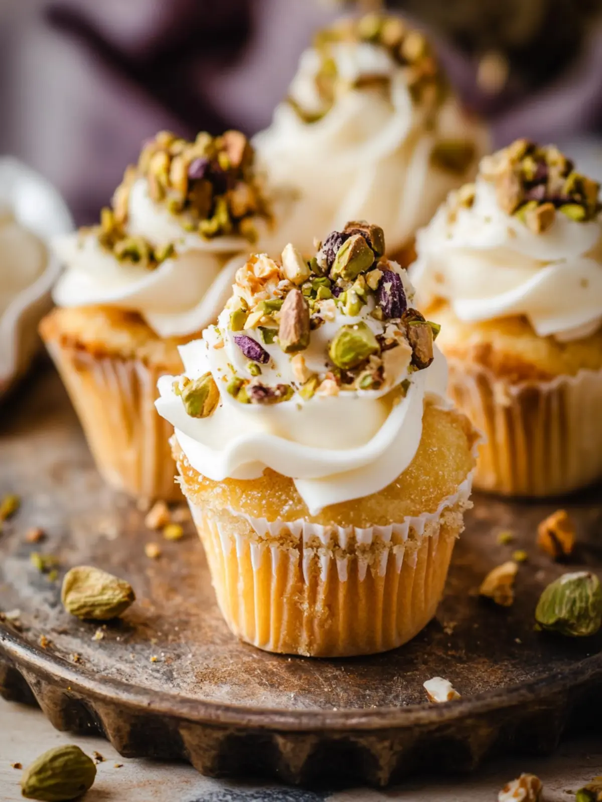 Baklava Cupcakes mit Pistazien Walnuss Füllung für Zuhause 5 Baklava Cupcakes mit Pistazien Walnuss Füllung