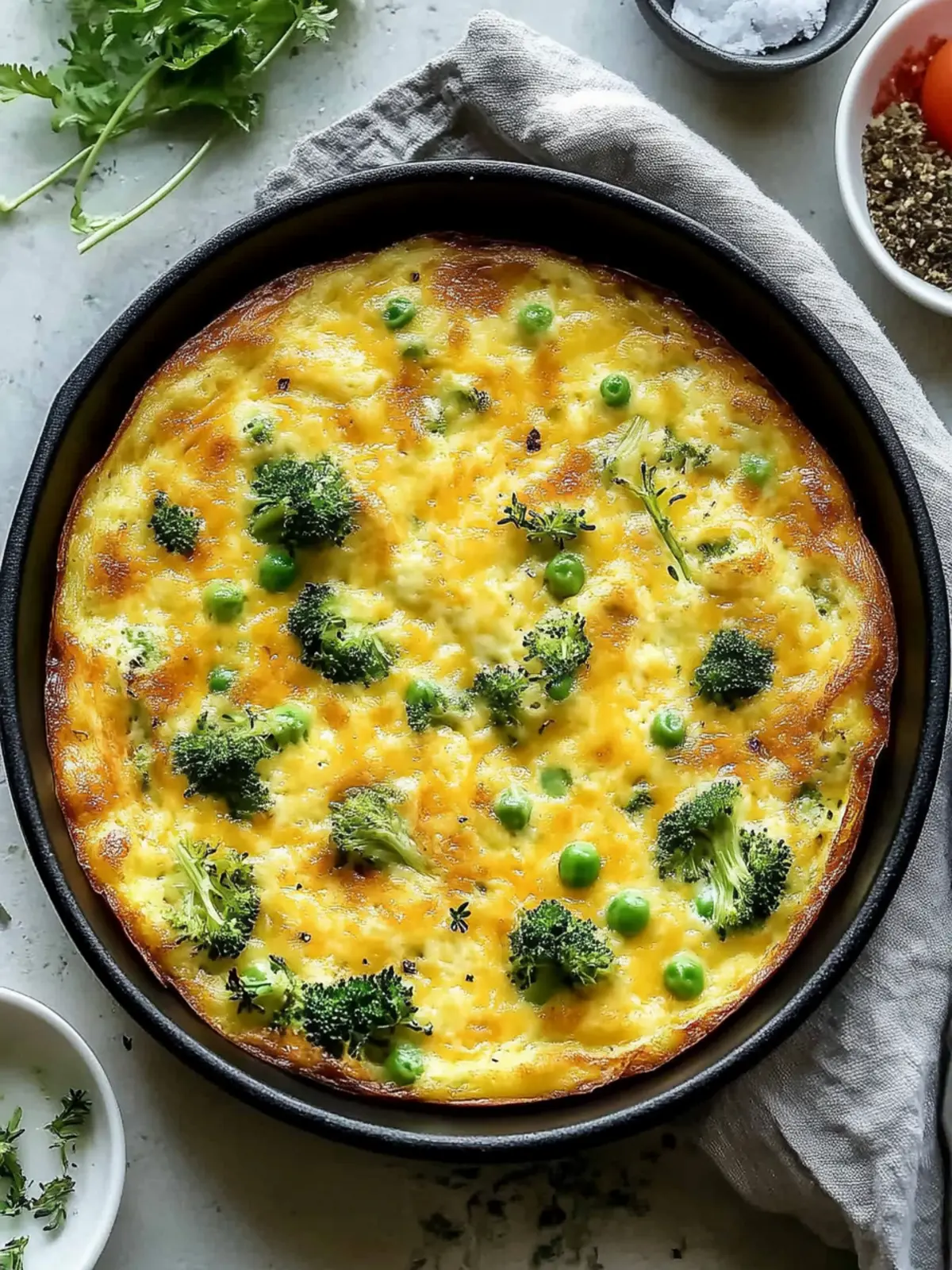 Mundwässernde Brokkoli-Cheddar-Frittata für jede Gelegenheit 5 Mundwässernde Brokkoli-Cheddar-Frittata