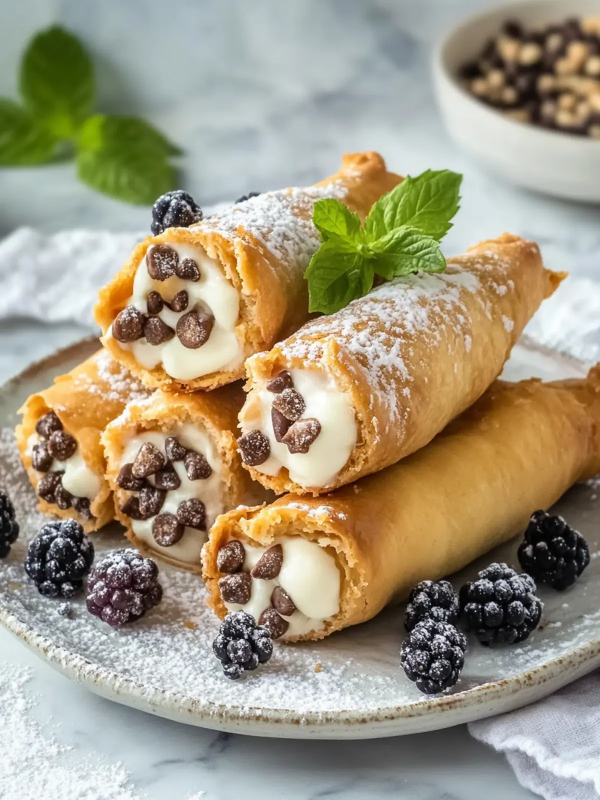 Veganer Cannoli: Knusprig mit cremiger Tofu-Füllung 2 Veganer Cannoli