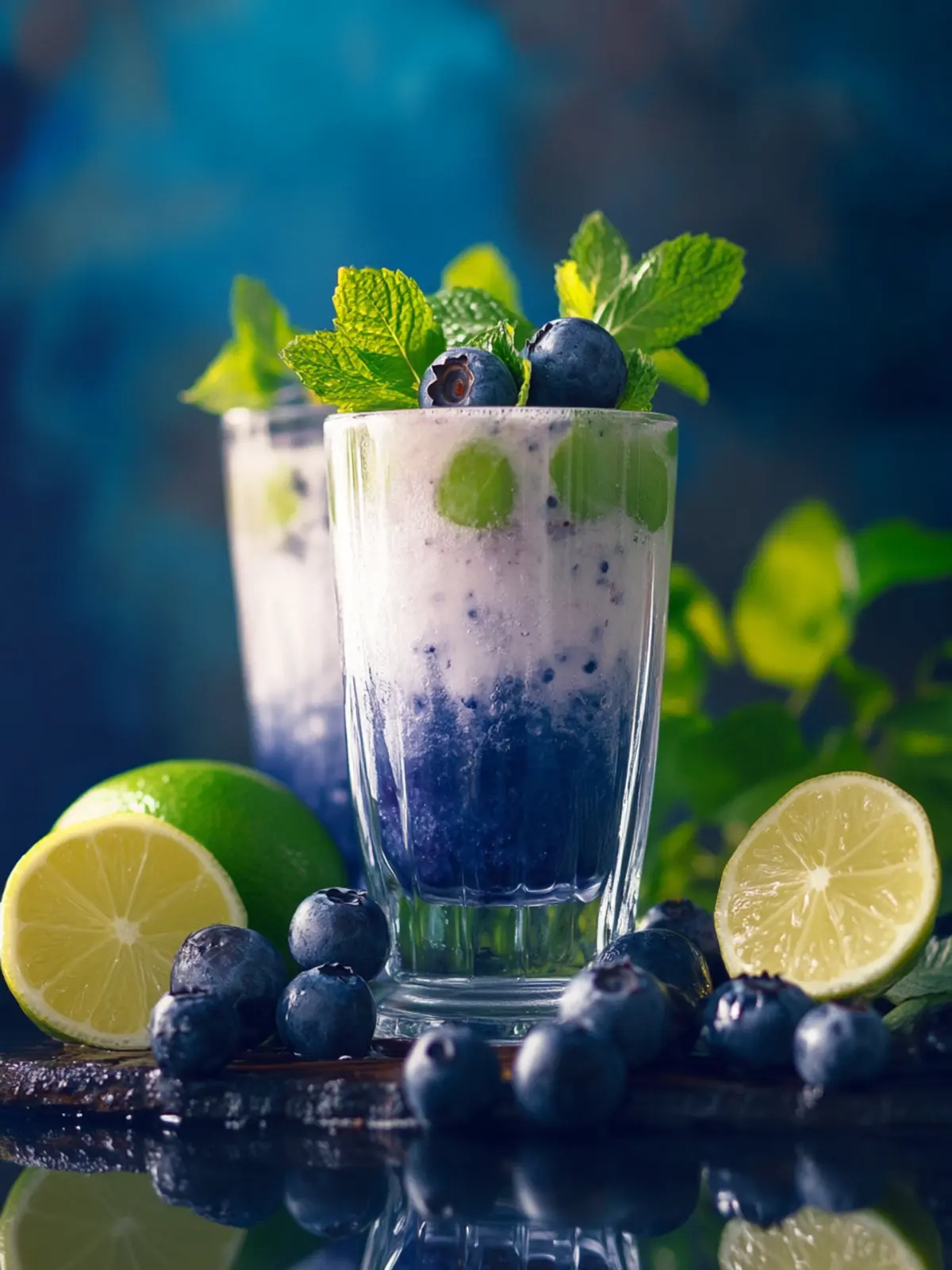 Frische Blaubeer-Limetten-Limonade für heiße Sommertage 2 Blaubeer-Limetten-Limonade