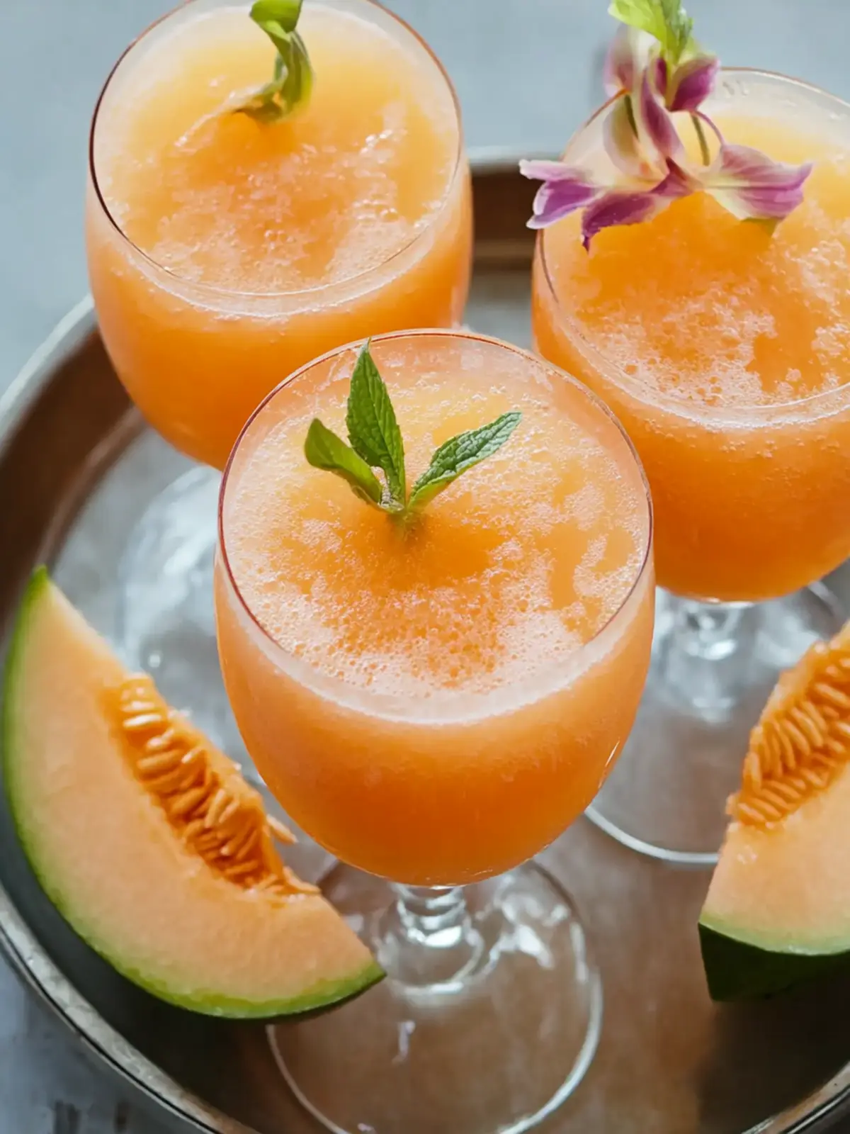 Erfrischender Melone (Filipinischer Cantaloupe-Saft) Genuss 5 Melone (Filipinischer Cantaloupe-Saft)