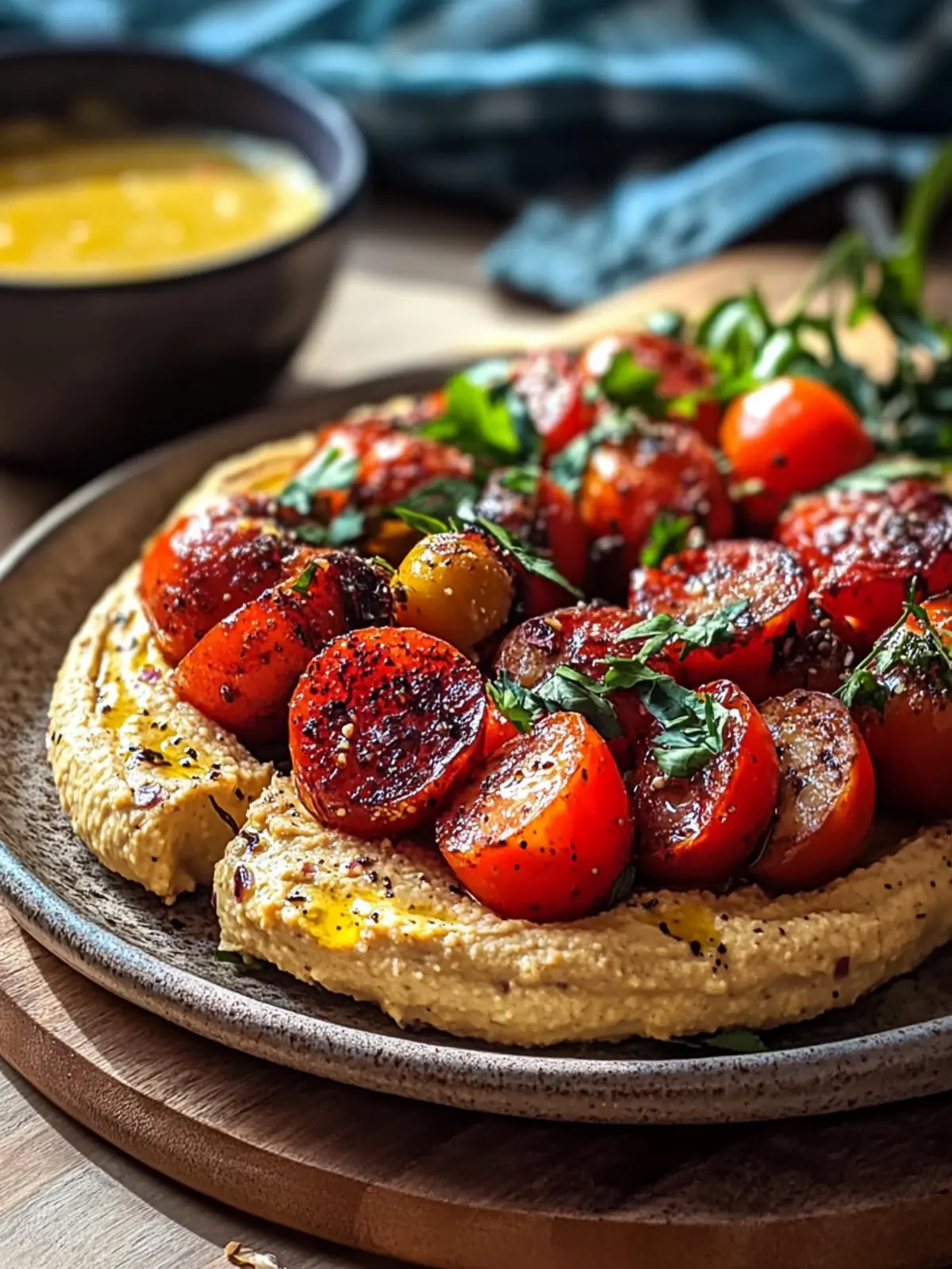 Kartoffel-Schawarma mit Tomaten-Hummus: Veganer Genuss pur 4 Kartoffel-Schawarma mit Tomaten-Hummus