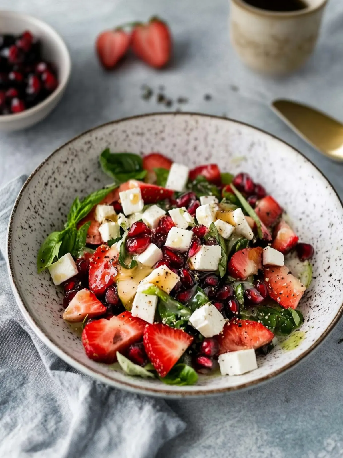 Spargelsalat mit Erdbeeren, Feta & Granatapfel – Frisch und lecker 4 Spargelsalat mit Erdbeeren, Feta & Granatapfel