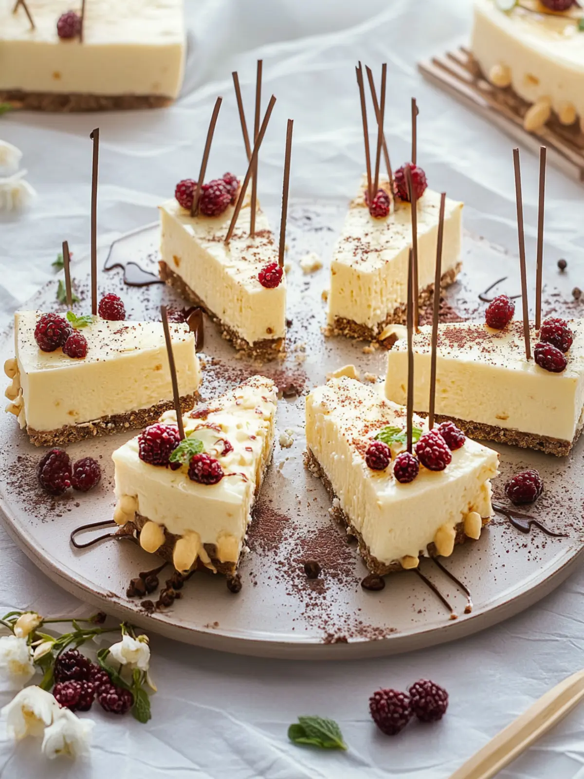 Käsekuchen-Happen: Köstliche Mini-Genüsse für jede Feier 4 Käsekuchen-Happen