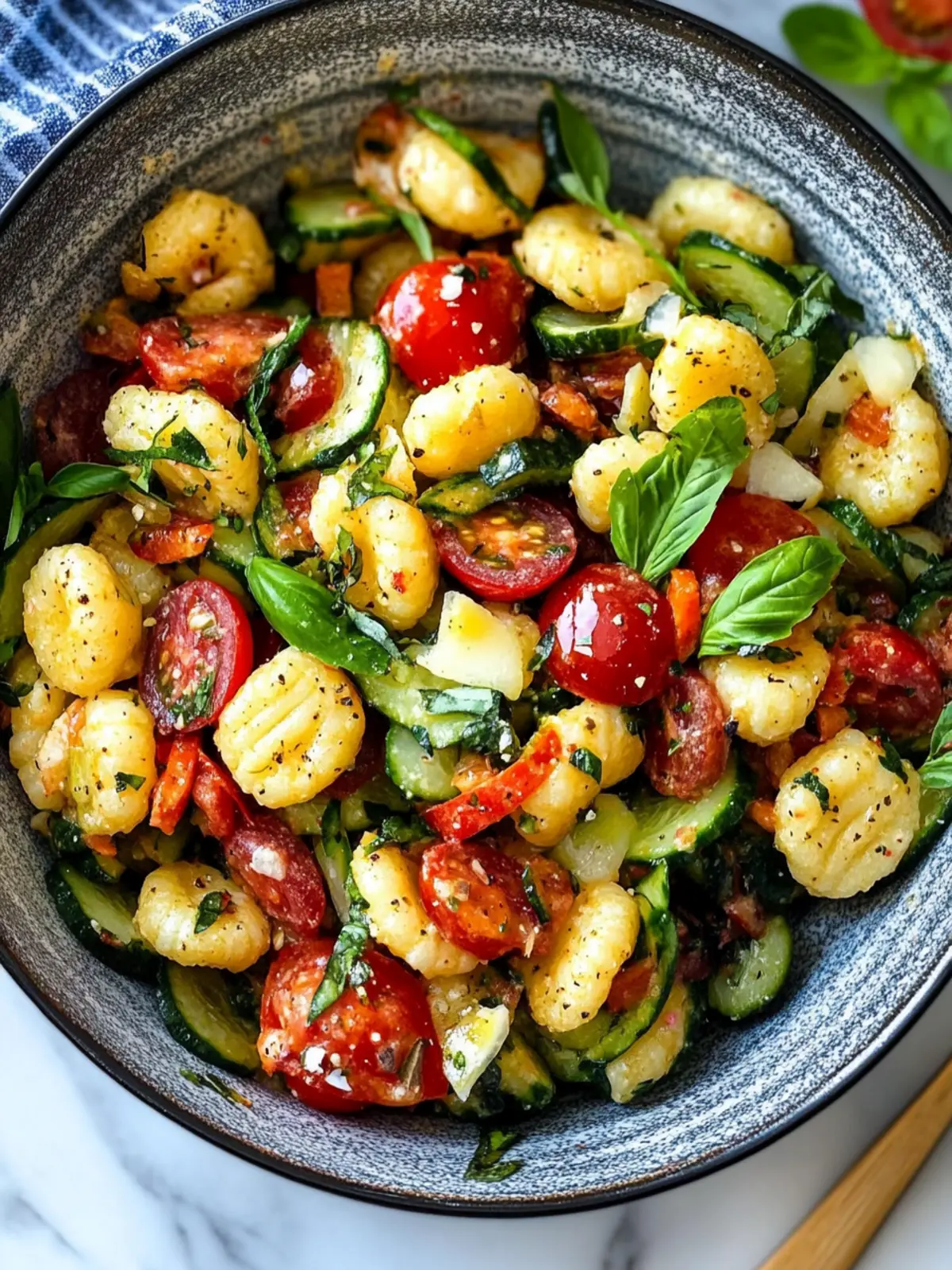 Gnocchi Salat aus dem Airfryer – Mediterraner Genuss leicht gemacht 3 Gnocchi Salat aus dem Airfryer – Mediterraner Genuss