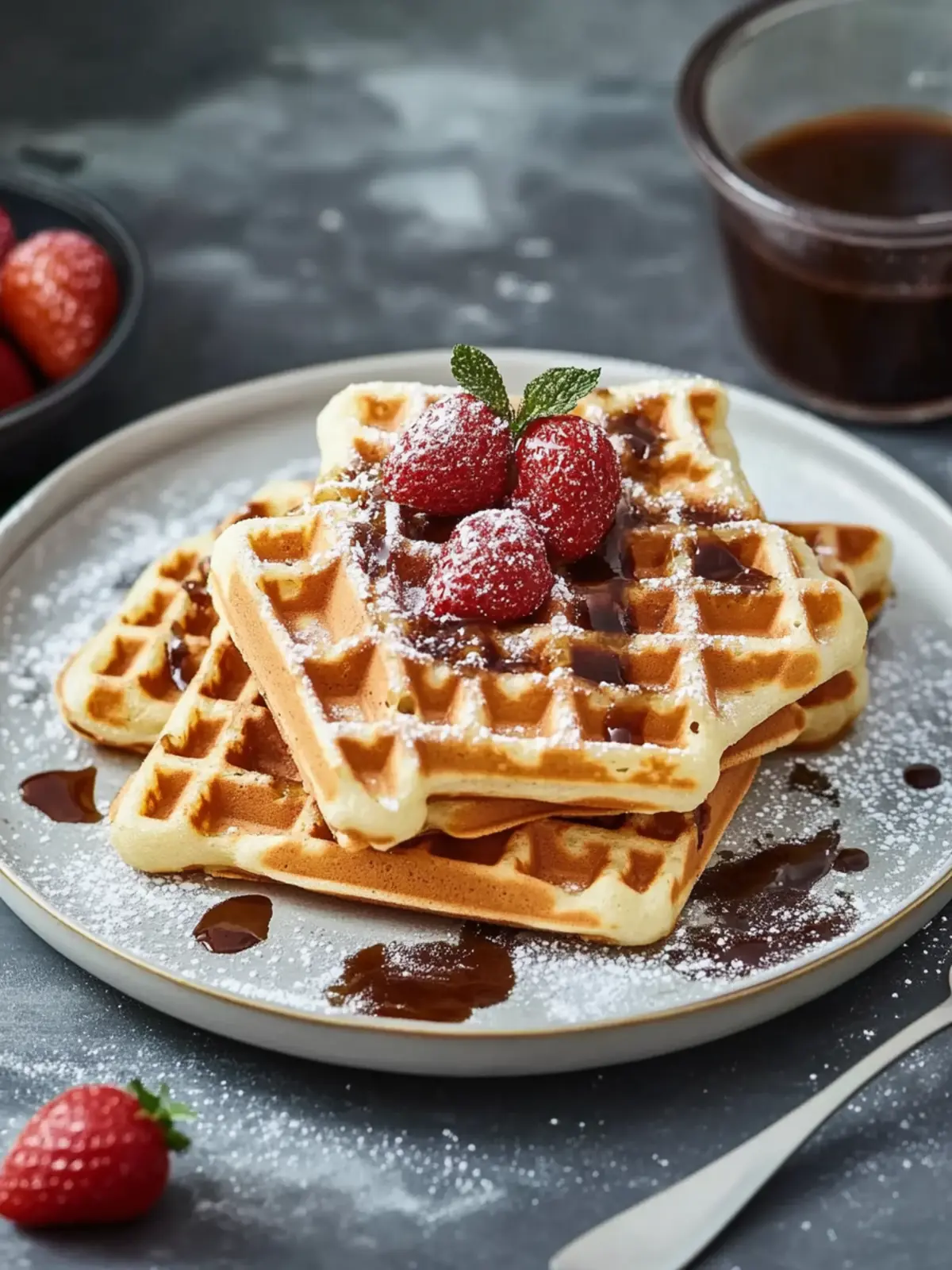Fluffige Brüsseler Waffeln – Der perfekte Genuss für Zuhause 2 Brüsseler Waffeln