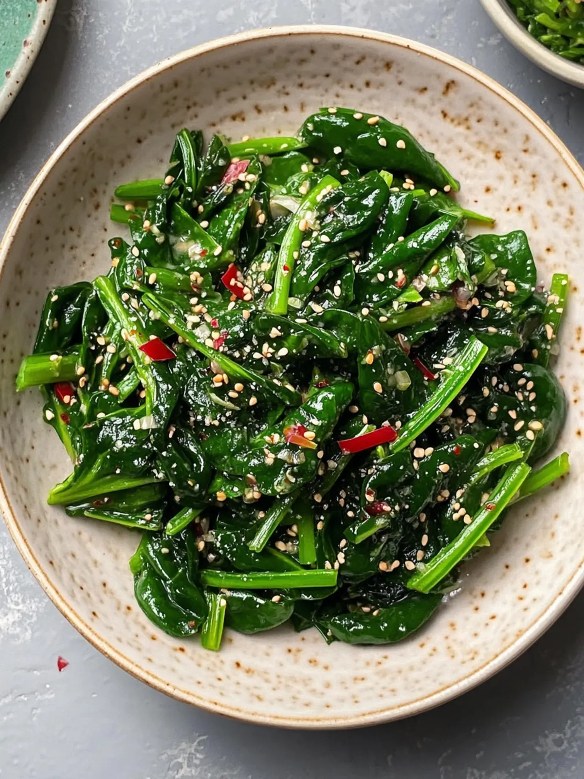 Frischer Koreanischer Spinatsalat in nur 15 Minuten genießen 5 Koreanischer Spinatsalat