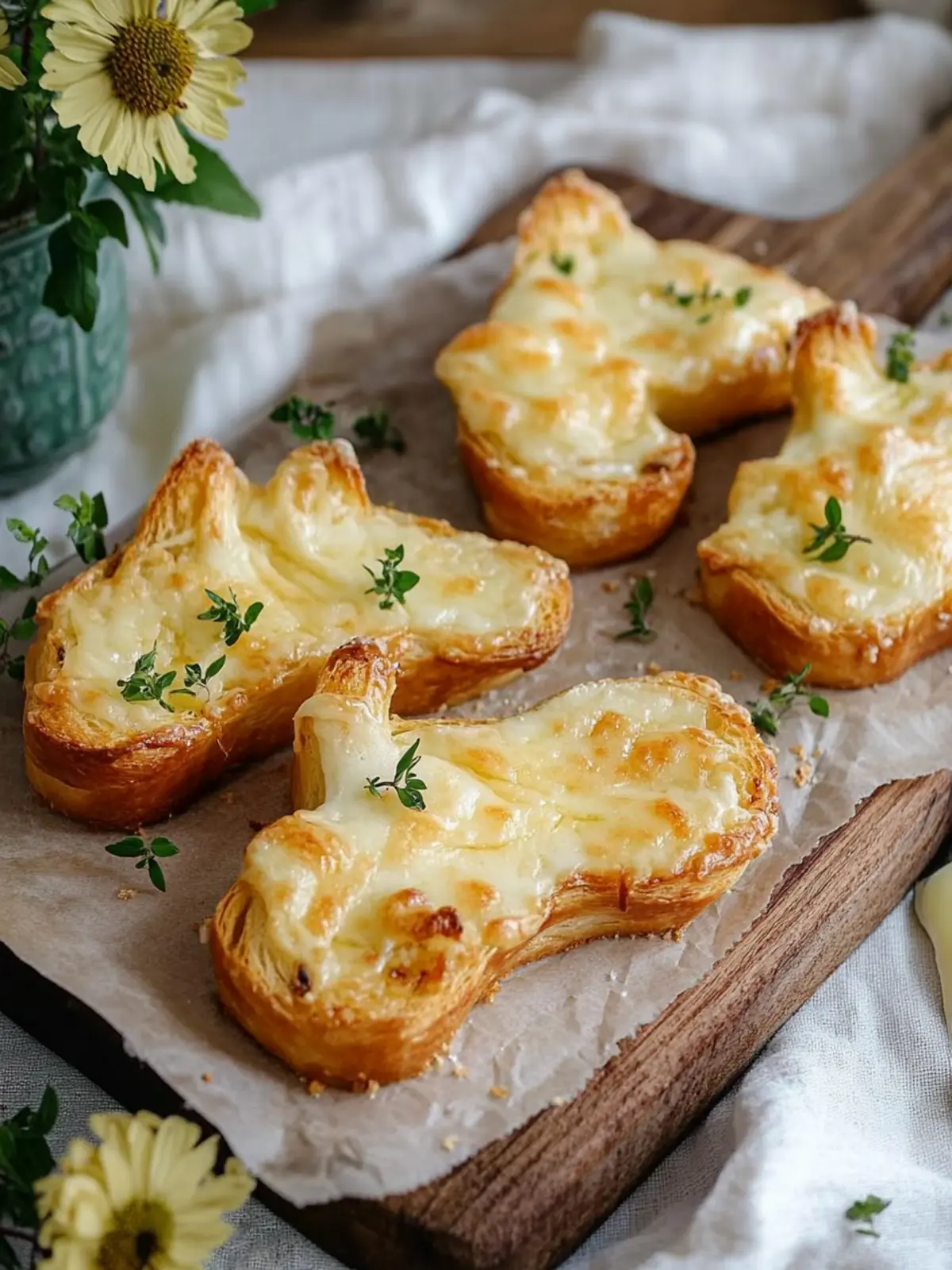 Blätterteig Hasen mit Käse: Schnelle und kinderleichte Freude 5 Blätterteig Hasen mit Käse