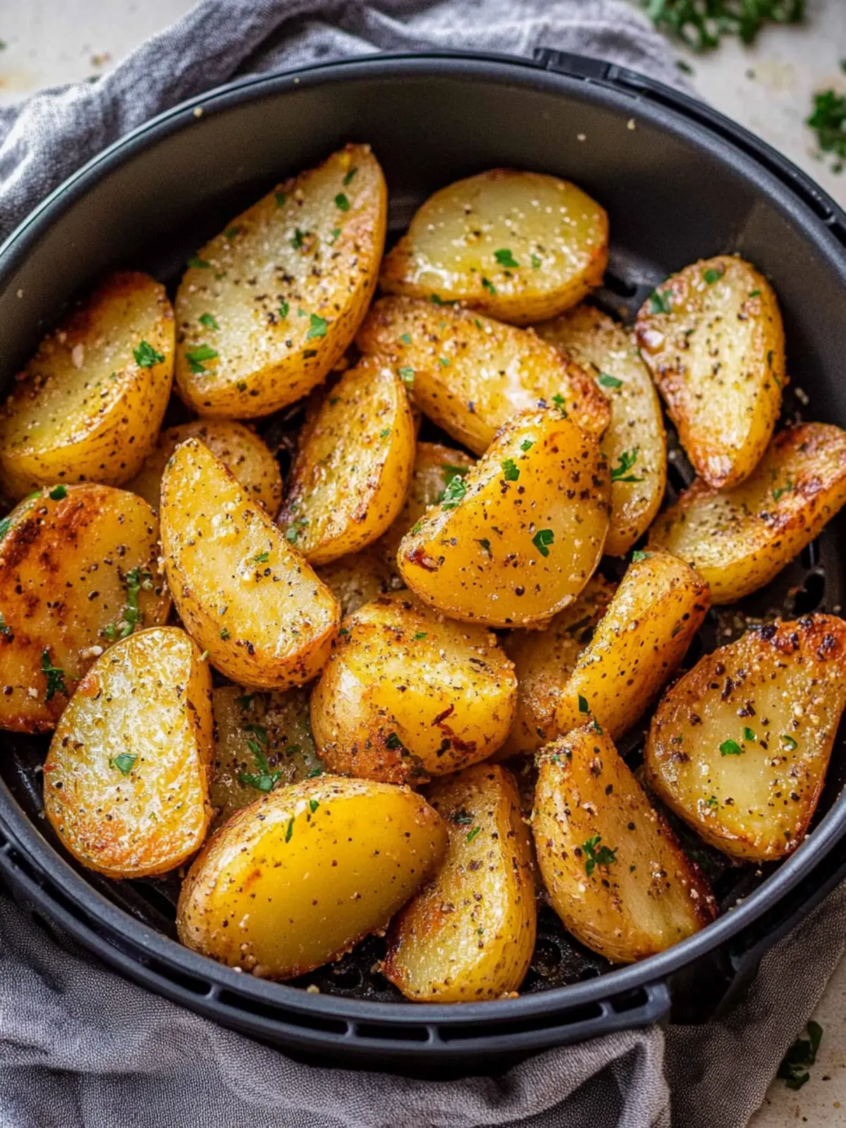 Knusprige Kartoffelspalten aus dem Airfryer – so einfach lecker 3 Kartoffelspalten aus dem Airfryer