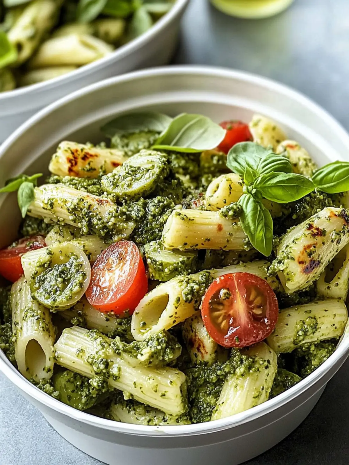 Perfekter Hähnchen-Pesto-Nudelsalat für stressfreie Lunchpausen 2 Perfekter Hähnchen-Pesto-Nudelsalat