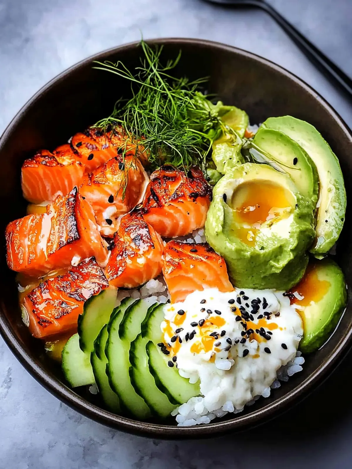 Honig-Sriracha-Lachs-Bowl: Gesund, lecker und kinderleicht! 2 Honig-Sriracha-Lachs-Bowl