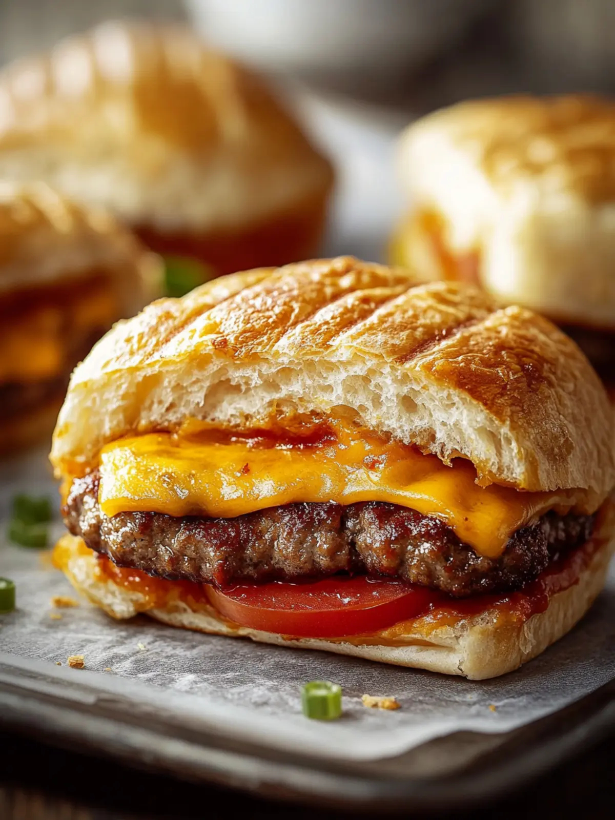 Cheeseburger-Blätterteigtaschen – Snackvergnügen für alle 5 Cheeseburger-Blätterteigtaschen