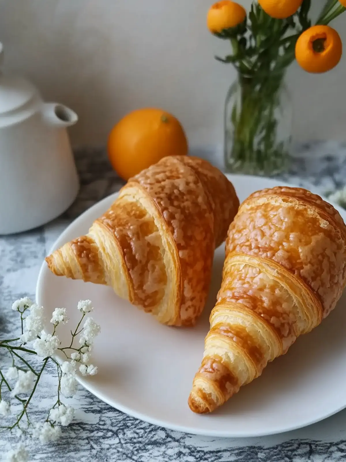 Karottenförmige Croissant-Konus mit cremigem Ziegenkäse 3 Karottenförmiger Croissant-Konus