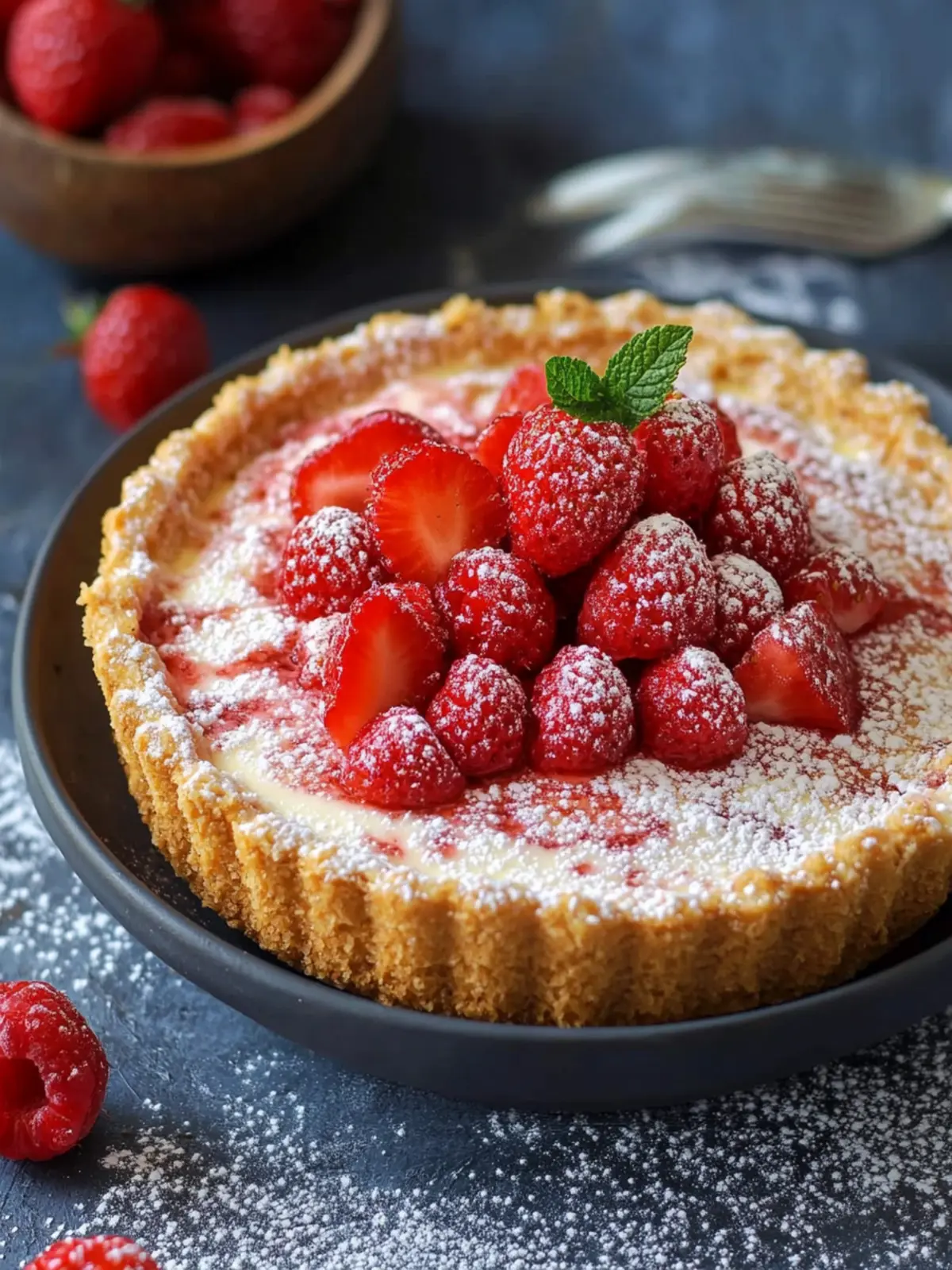 Erdbeer-Käsekuchen-Schale: Gesunder Genuss für jeden Morgen 2 Erdbeer-Käsekuchen-Schale