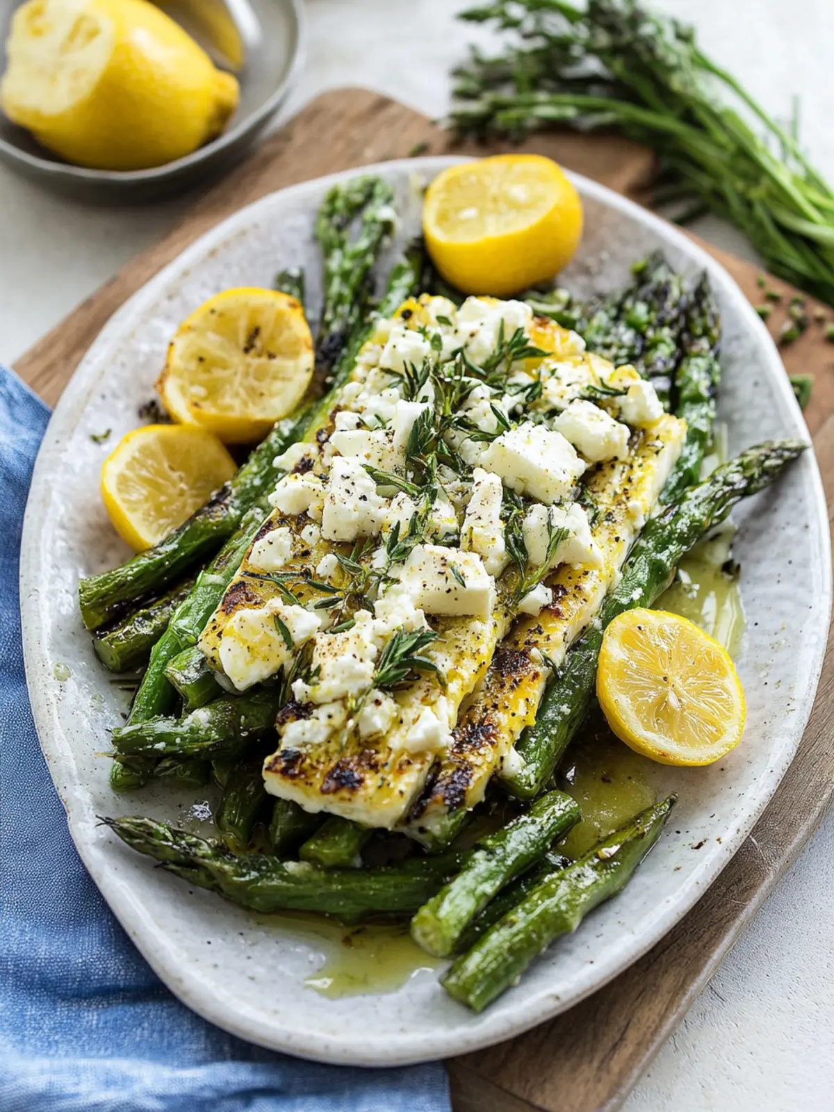 Zitronen- und Feta-gegrillter Spargel für fröhliche Grillabende 5 Zitronen- und Feta-gegrillter Spargel