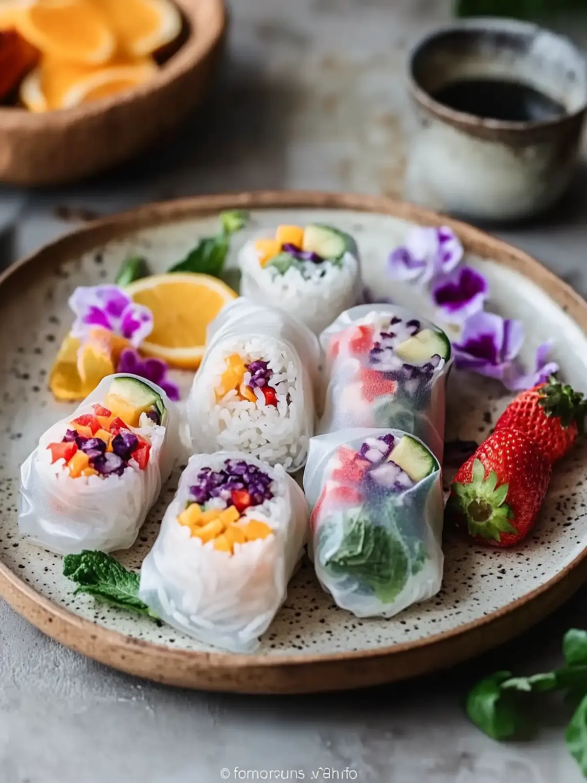 Sweet Summer Rolls mit Kokosreis: Erfrischender Genuss für alle 2 Sweet summer rolls with coconut rice