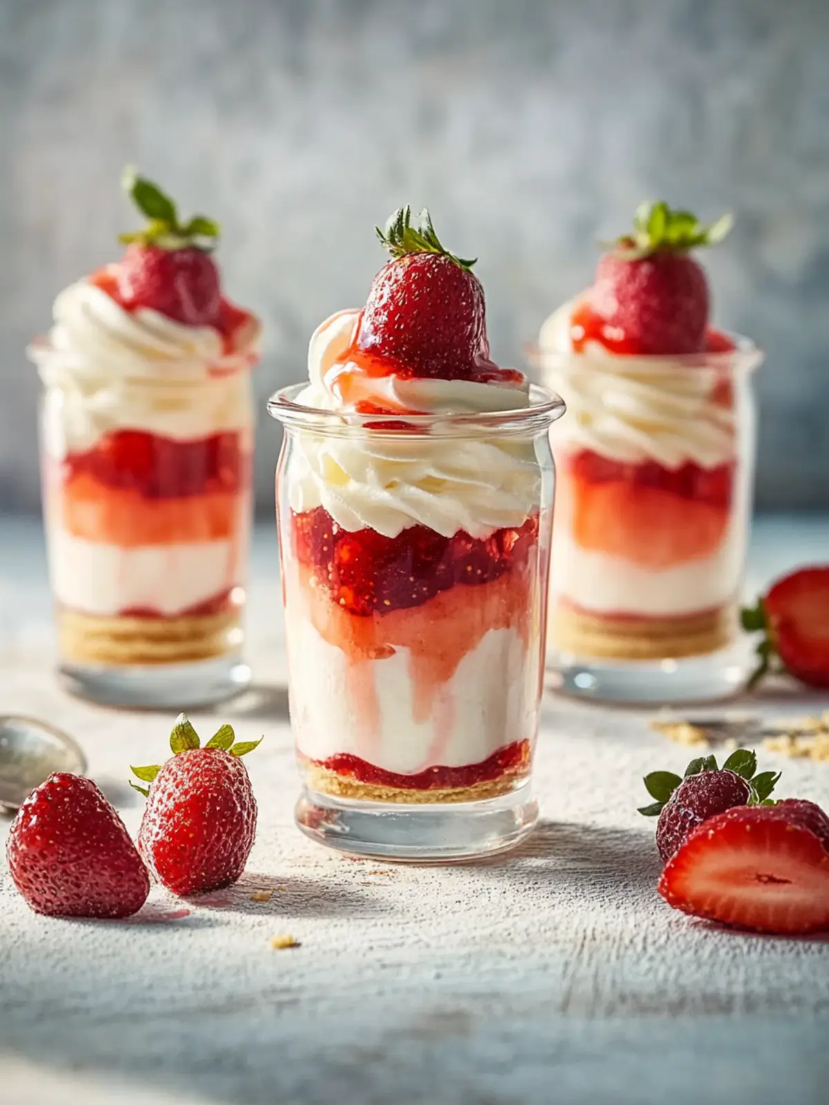 Erdbeer Butterkeks Dessert im Glas: Sommergenuss ohne Backen 4 Erdbeer Butterkeks Dessert im Glas