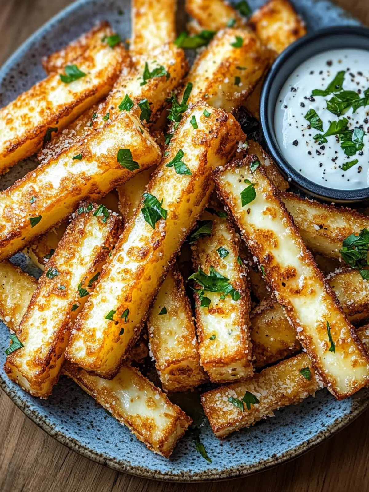 Halloumi aus der Heißluftfritteuse: Knusprige Fries genießen 3 Halloumi from the air fryer as fries