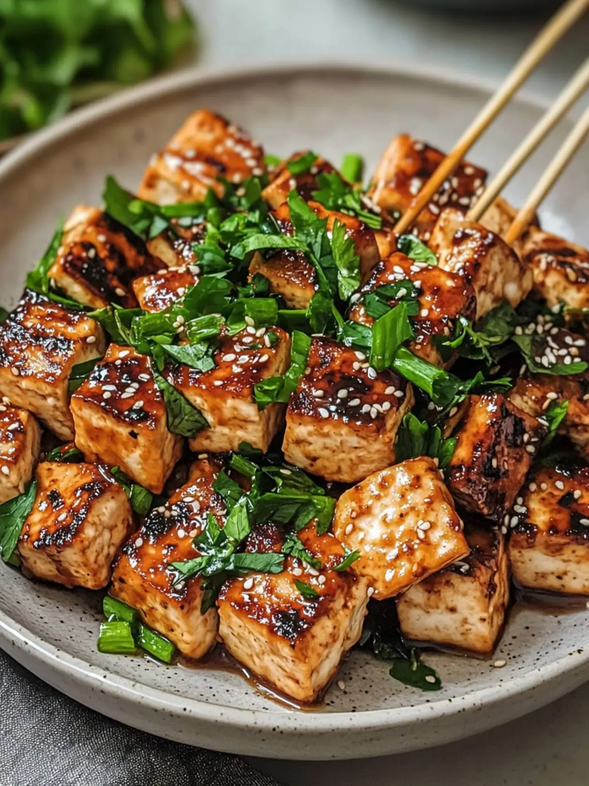 Knoblauch-Soja-Glasierte Tofu-Spieße für unvergesslichen Genuss 5 Knoblauch-Soja-Glasierte Tofu-Spieße