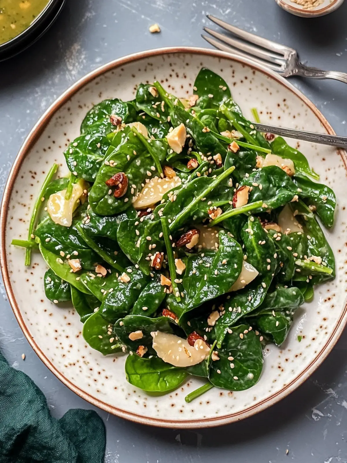 Frischer Koreanischer Spinatsalat in nur 15 Minuten genießen 4 Koreanischer Spinatsalat