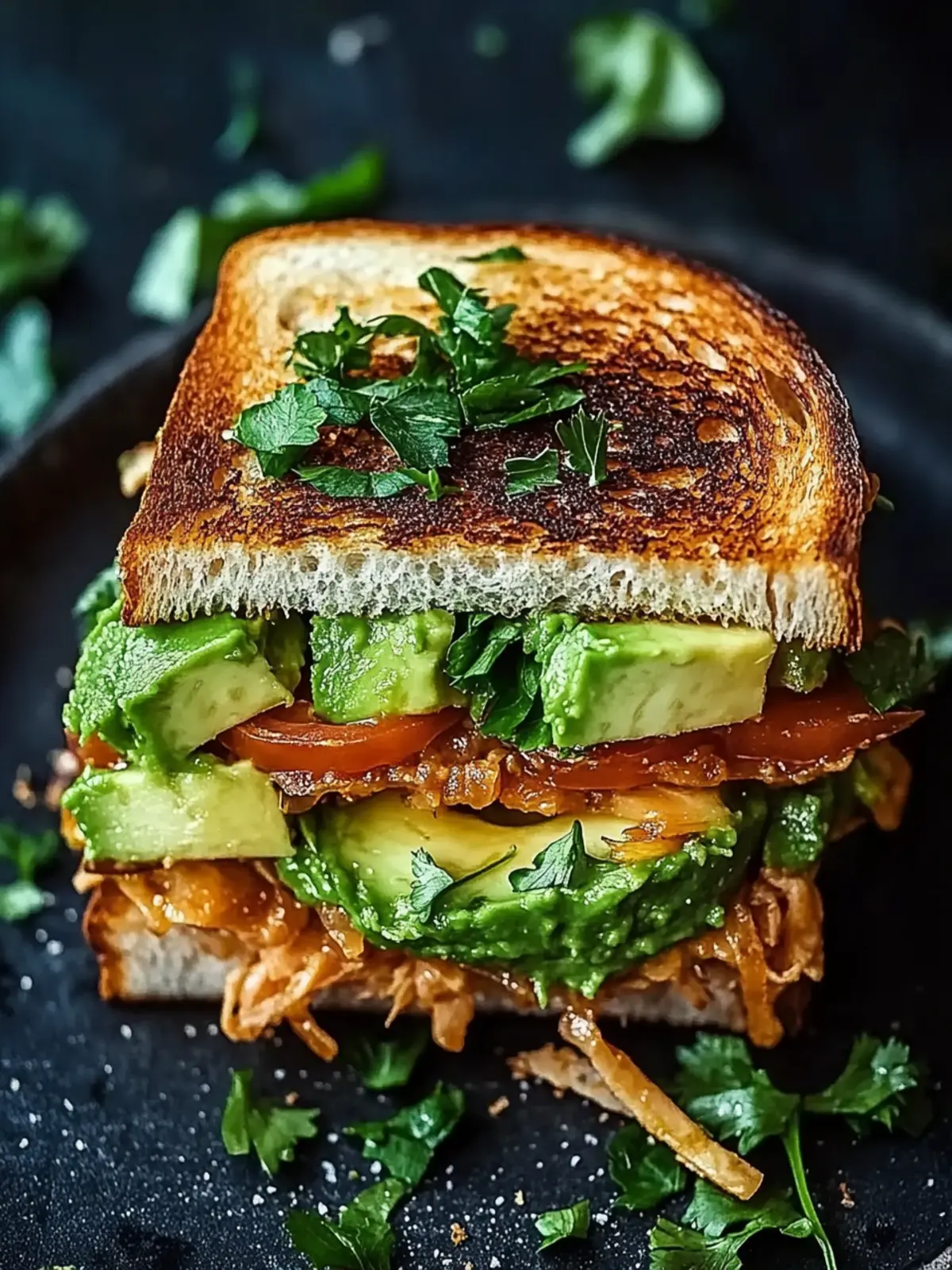 Hähnchen-Avocado-Sandwich