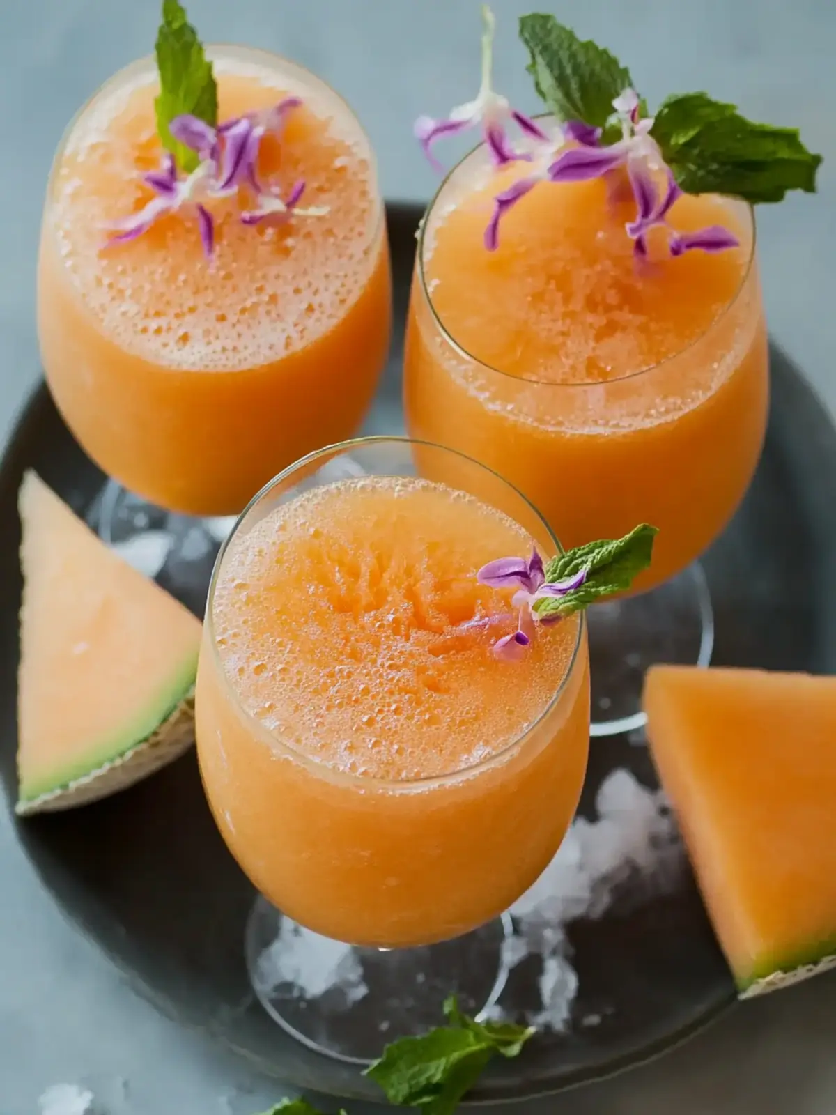 Erfrischender Melone (Filipinischer Cantaloupe-Saft) Genuss 2 Melone (Filipinischer Cantaloupe-Saft)
