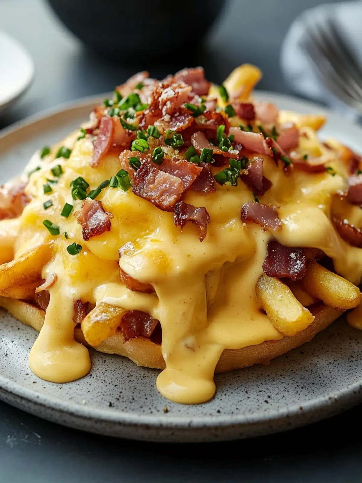 Ultimative Frühstücks-Poutine mit cremiger Hollandaise-Soße genießen 2 Ultimative Frühstücks-Poutine mit cremiger Hollandaise-Soße