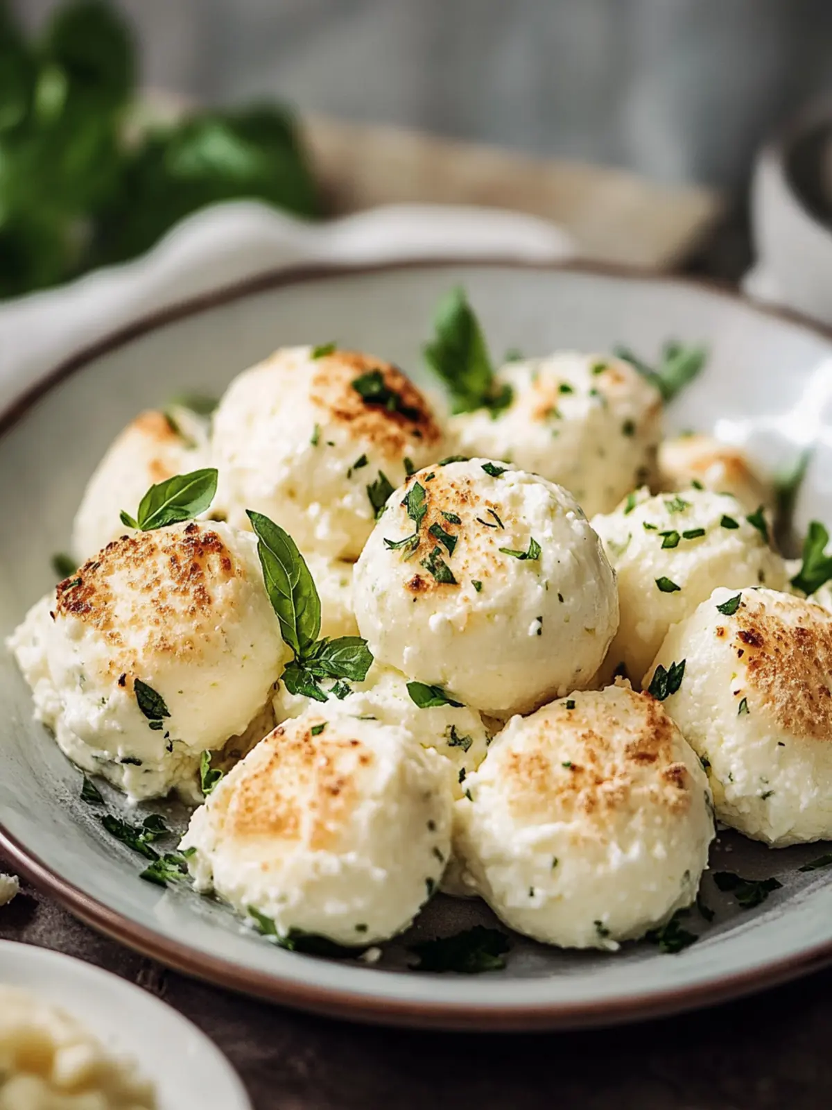 Blumenkohl-Mozzarella-Bällchen: Knusprige Snack-Genüsse! 4 Blumenkohl-Mozzarella-Bällchen