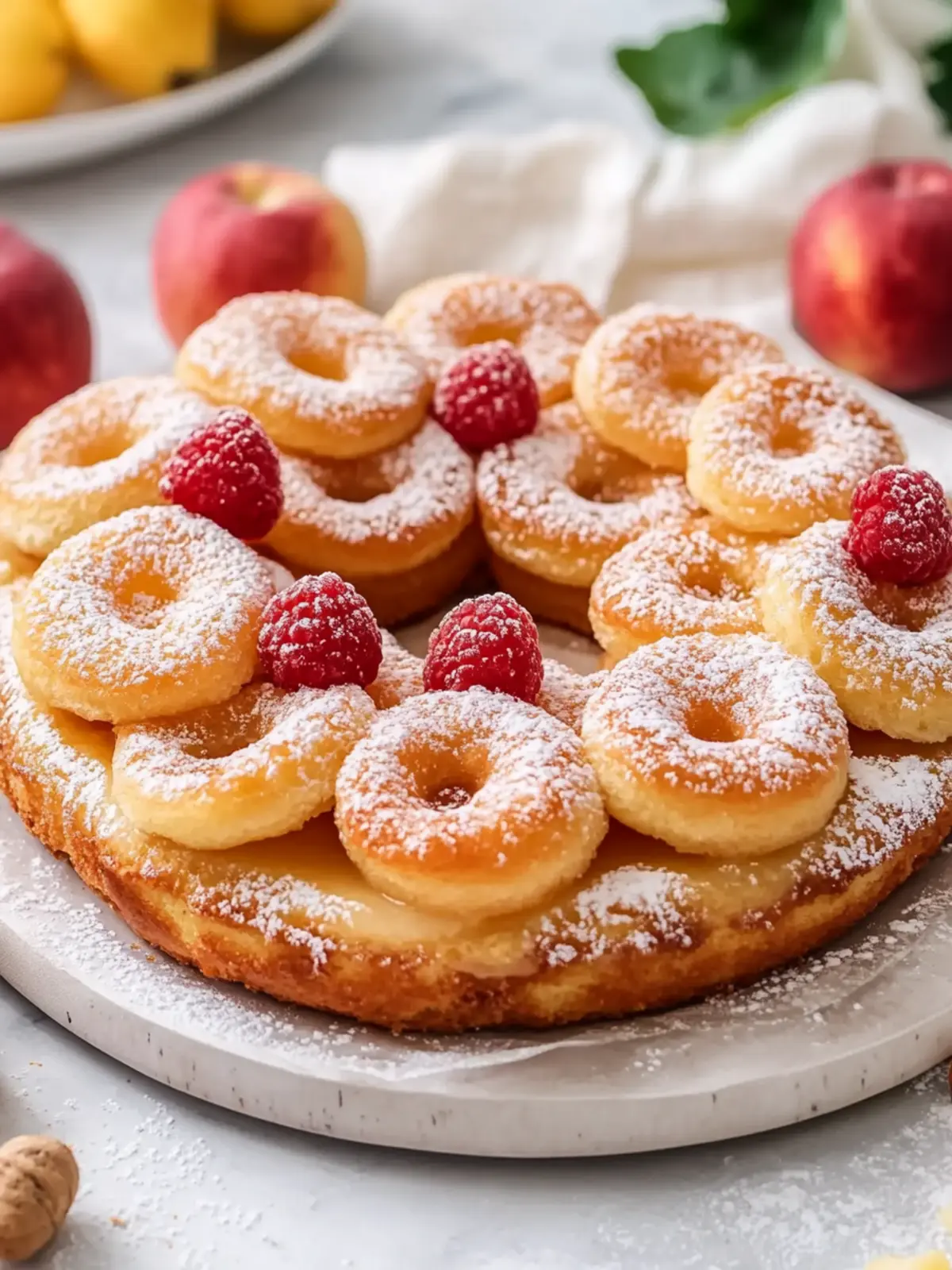 Knusprige Apfelringe in 5 Minuten – Schnell & Einfach! 3 Apfelringe in 5 Minuten