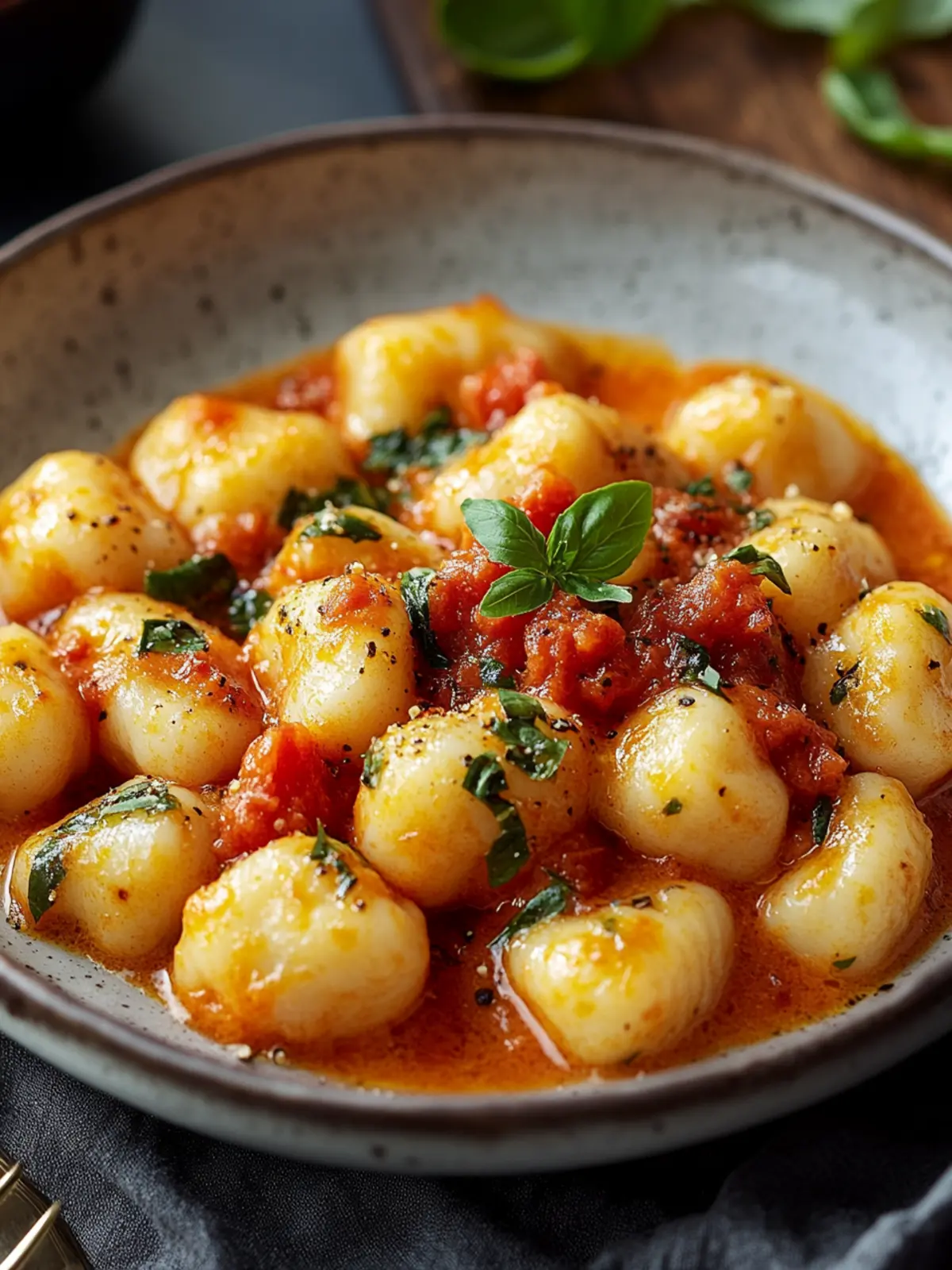 Einfache vegane Gnocchi-Tomatensoße für eine genussvolle Abendküche 2 Einfache vegane Gnocchi-Tomatensoße Rezept
