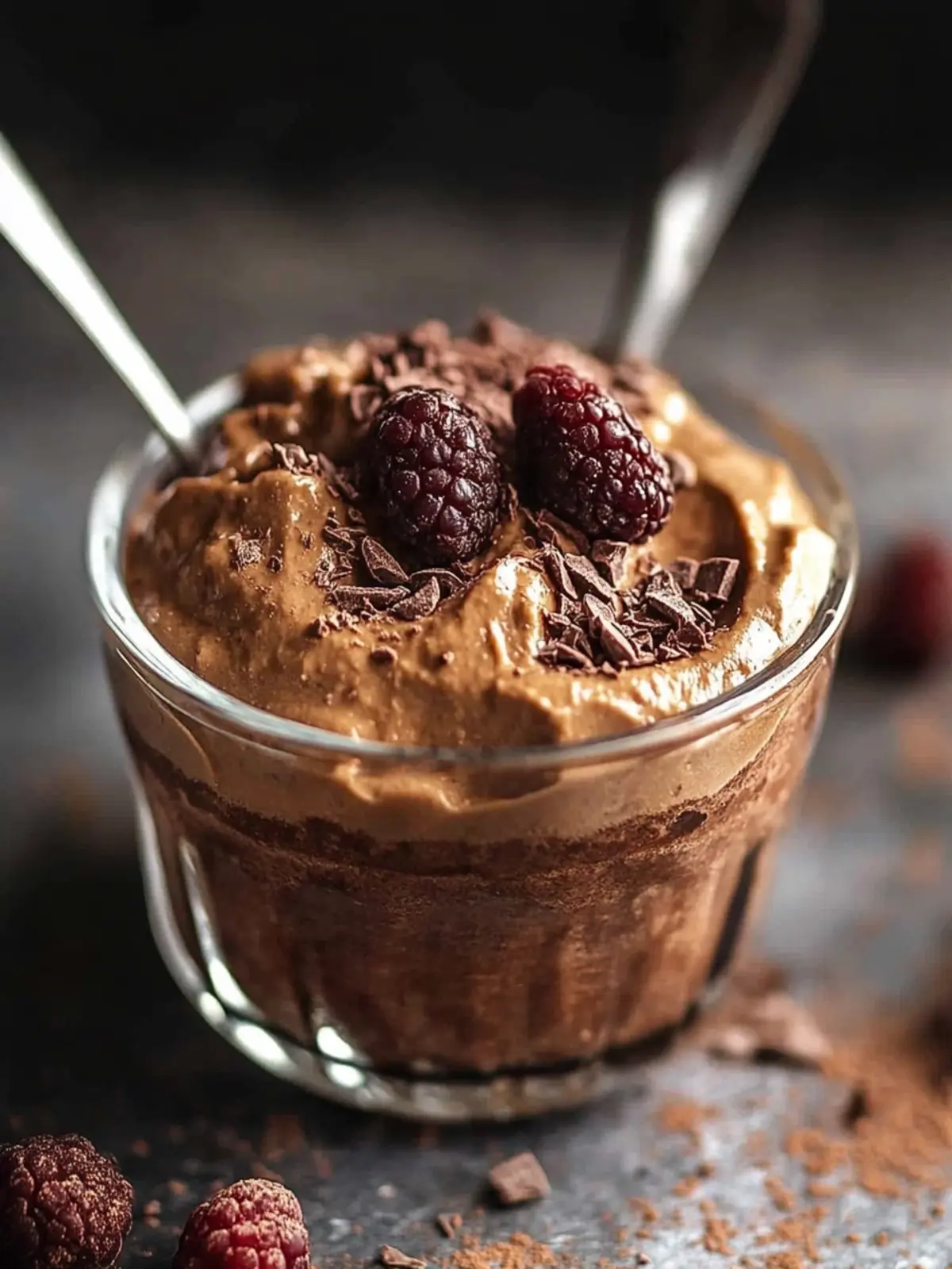 Schnelle 10-Minuten Low Carb Schokoladen-Hüttenkäse-Mousse 4 10-Minuten Low Carb Schokoladen-Hüttenkäse-Mousse